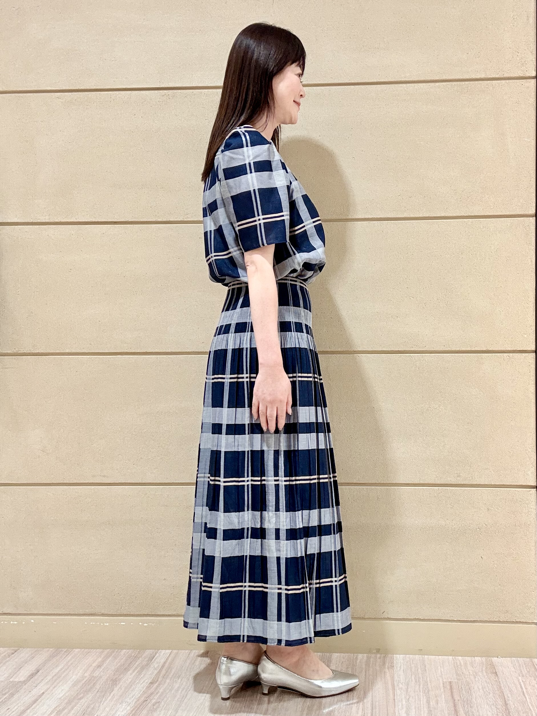 Marさんの「Reflect｜【UVカット／接触冷感／吸水速乾】フレアスリーブペプラムカットソー」を使ったコーディネート