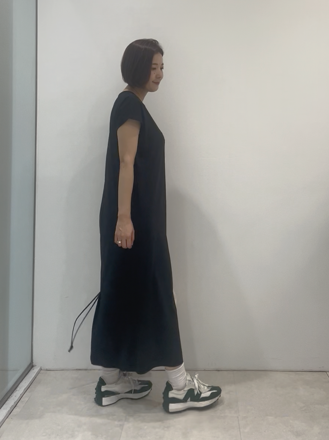 まどかさんの「UNTITLED｜【接触冷感/UVカット/遮熱/抗菌防臭】ライトプレーティングワンピース」を使ったコーディネート