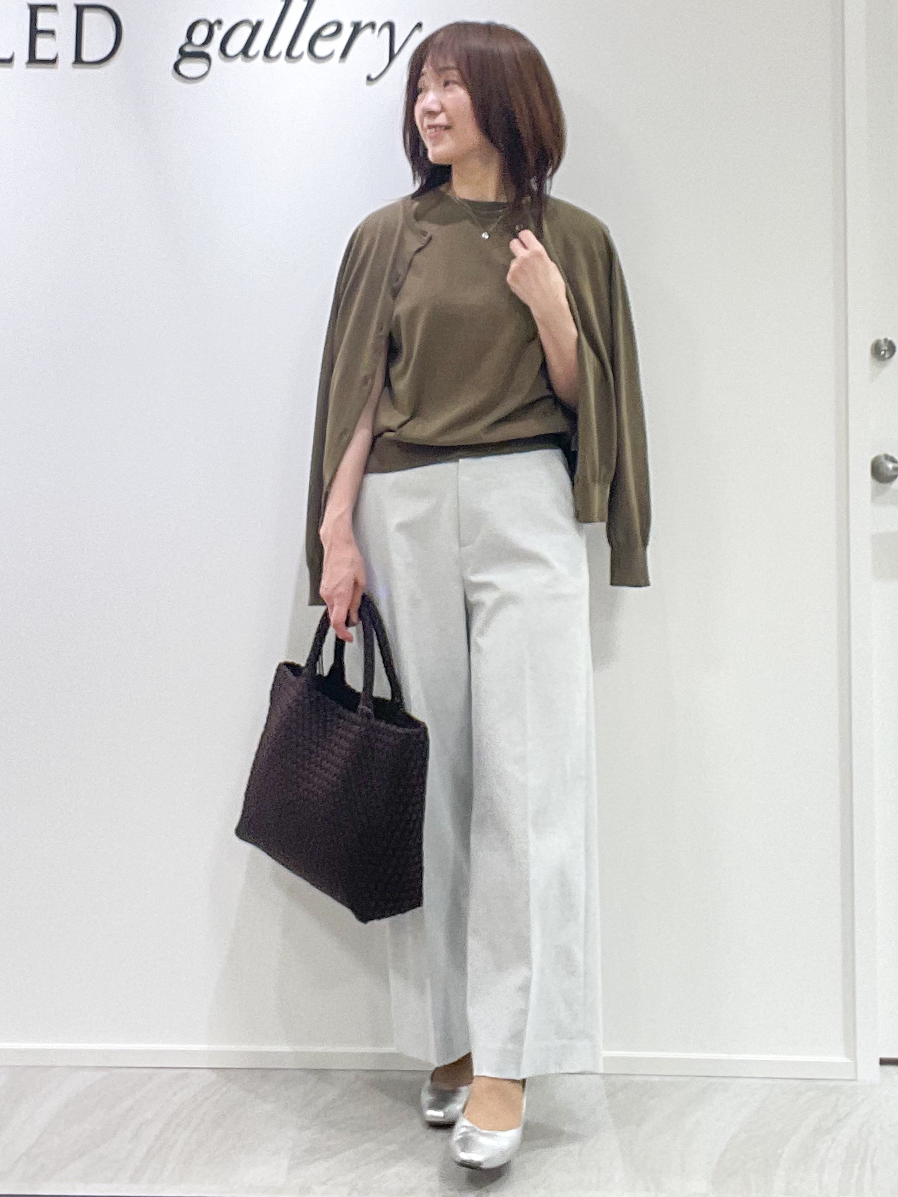 めいさんの「UNTITLED｜【9色展開/アンサンブル可/洗える】コットンベーシックニット」を使ったコーディネート