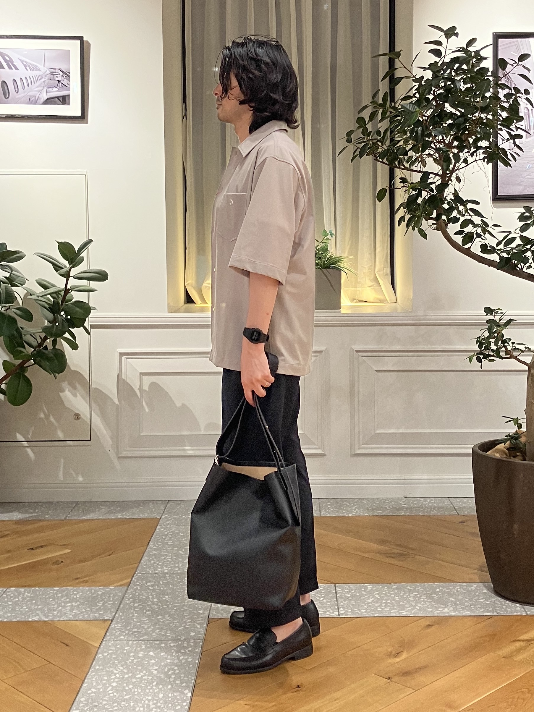 junyaさんの「DRESSTERIOR｜◆【接触冷感/UVカット/ウォッシャブル/Safari5月号掲載】AIRTOOL ハーフスリーブシャ」を使ったコーディネート