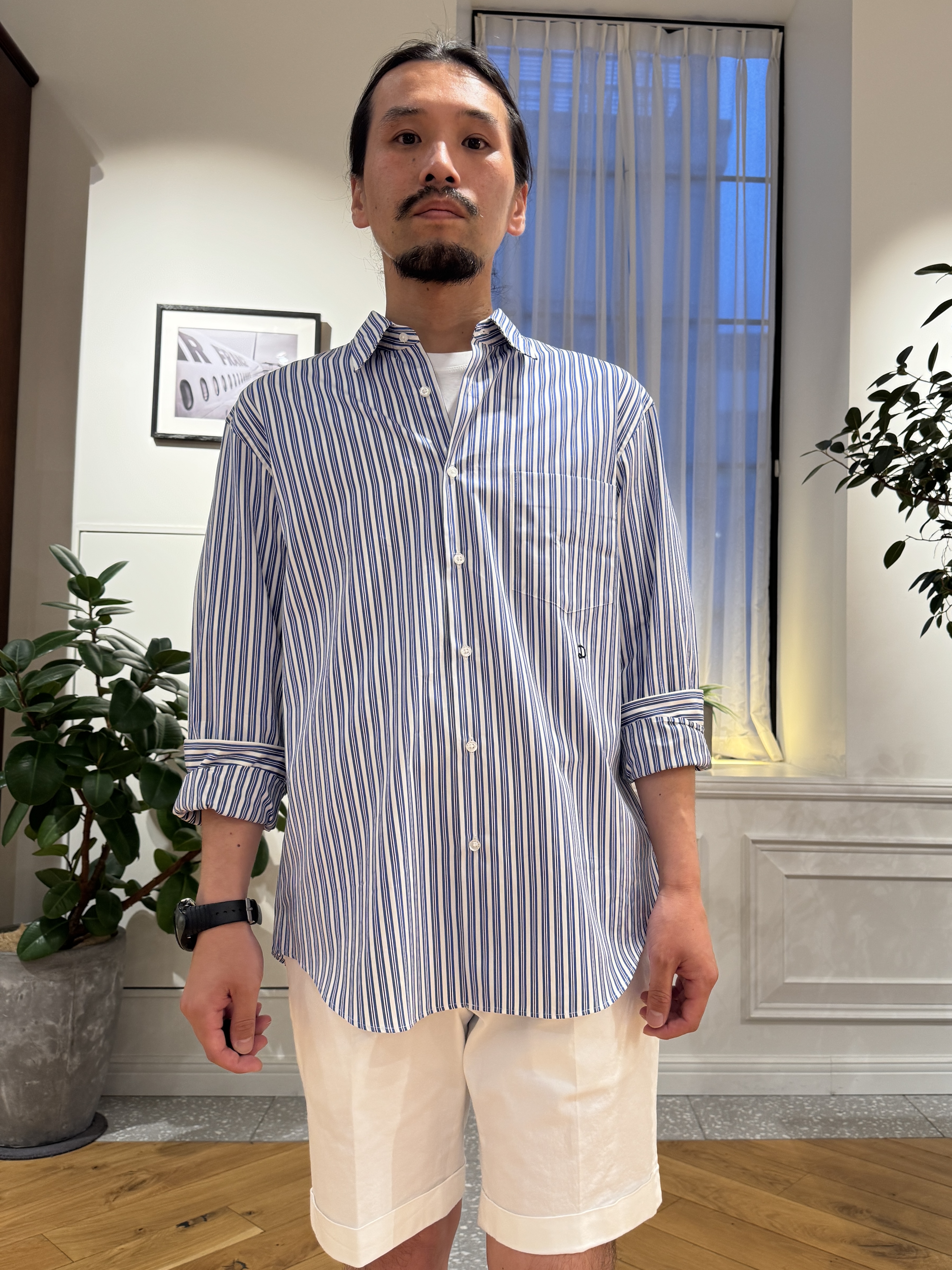 kawarataniさんの「DRESSTERIOR｜◆THOMAS MASON ストライプシャツ」を使ったコーディネート
