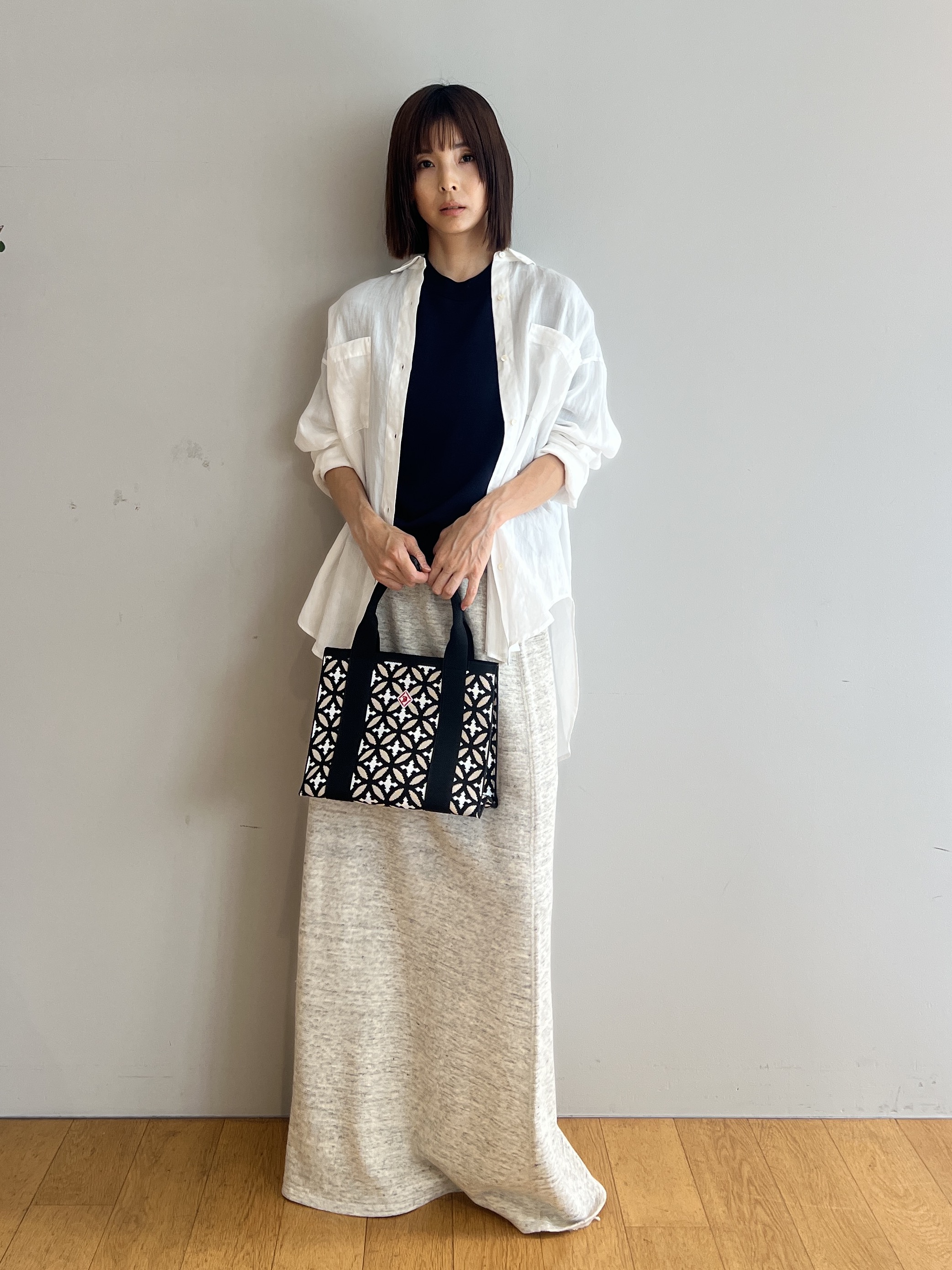 misaさんの「DRESSTERIOR｜【ウォッシャブル/セットアップ可】ウォッシャブルリネンウラケスカート」を使ったコーディネート