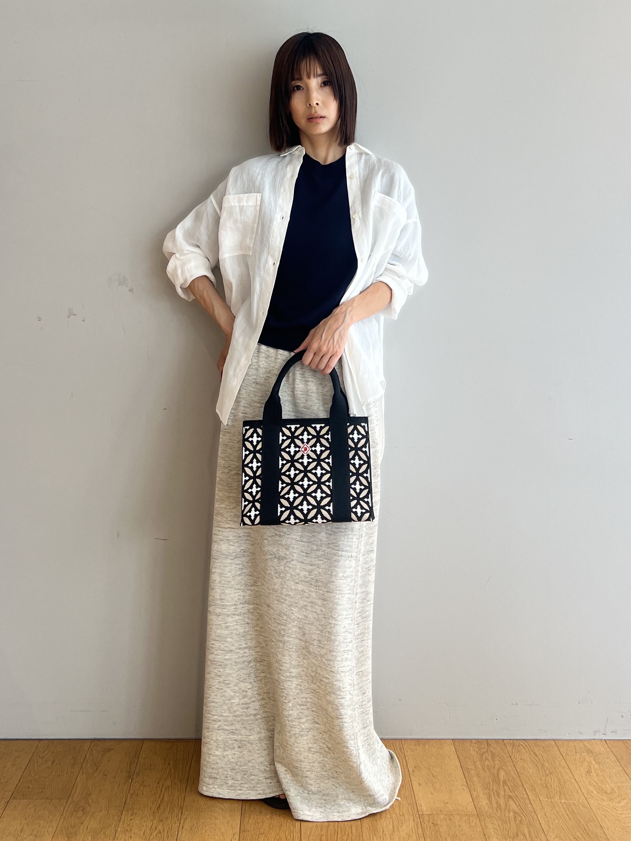 misaさんの「DRESSTERIOR｜【ウォッシャブル/セットアップ可】ウォッシャブルリネンウラケスカート」を使ったコーディネート