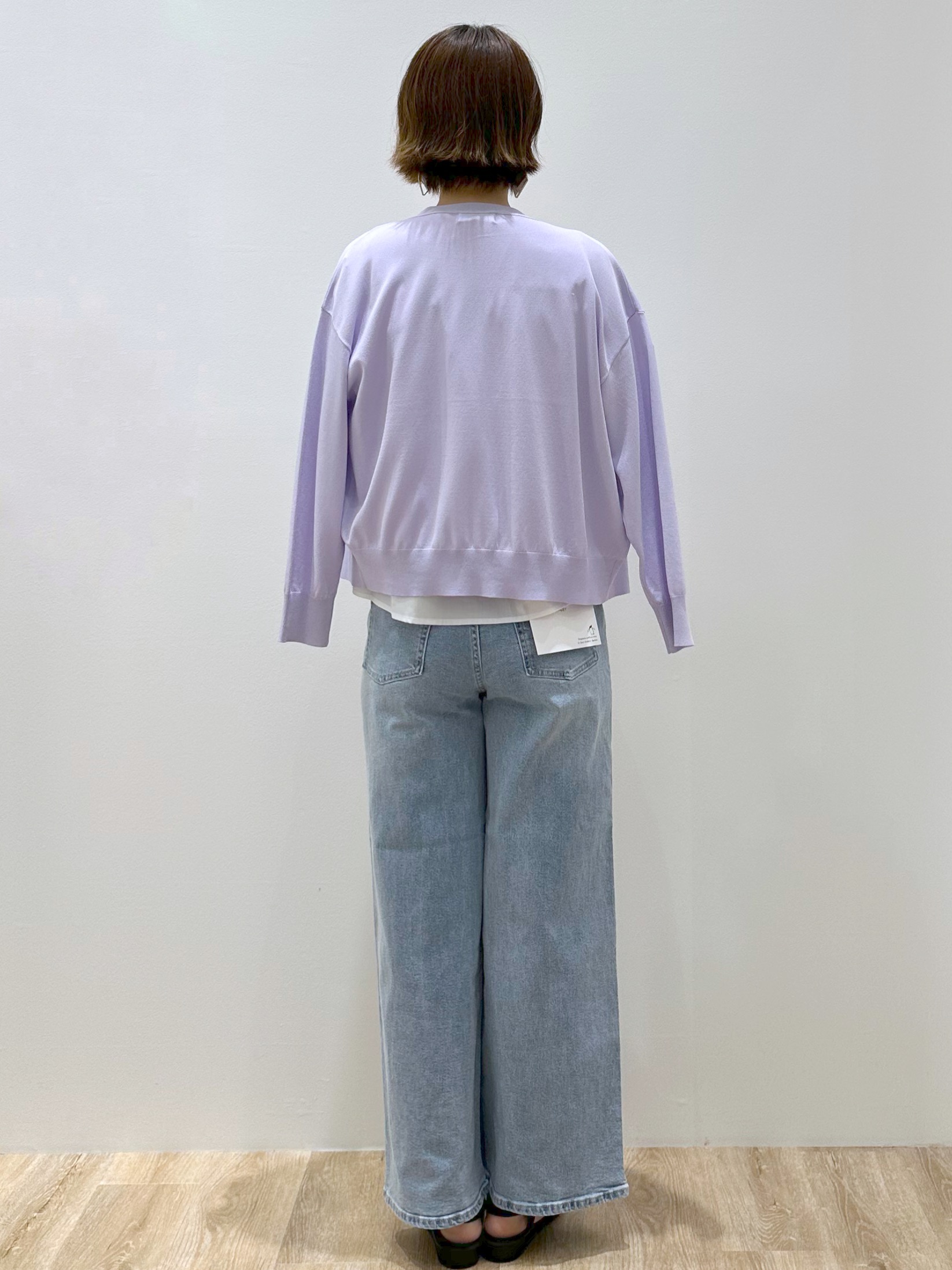 yurieさんの「OPAQUE.CLIP｜【UV／接触冷感】Vネックリラクシーニットカーディガン《洗濯機OK／抗ピル》」を使ったコーディネート