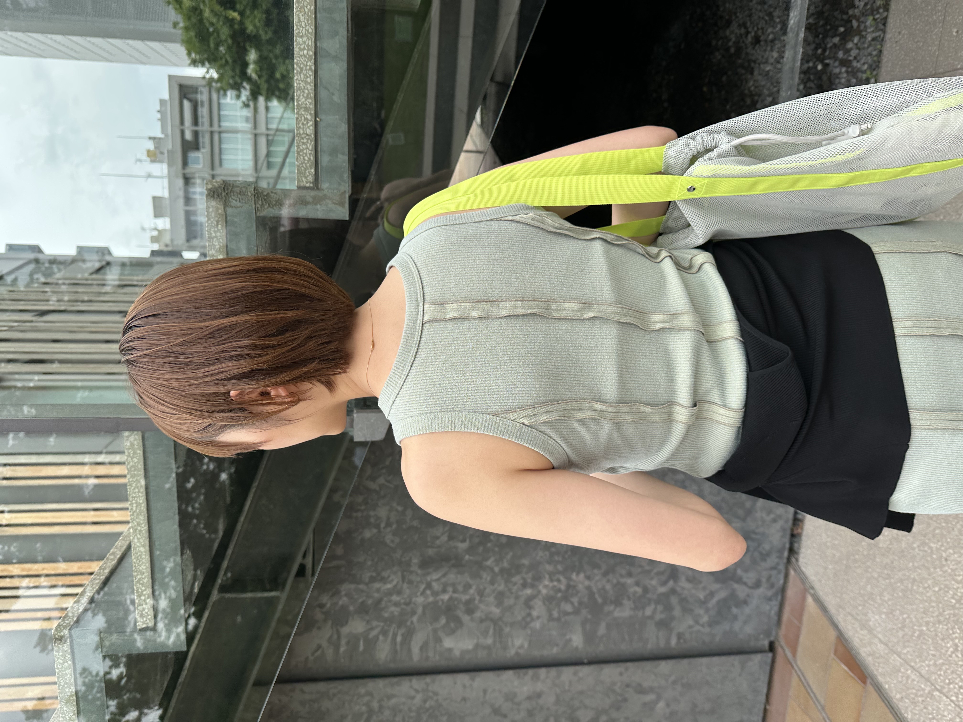 harunaさんの「CODE A｜【Cup-in】Jersey dress」を使ったコーディネート