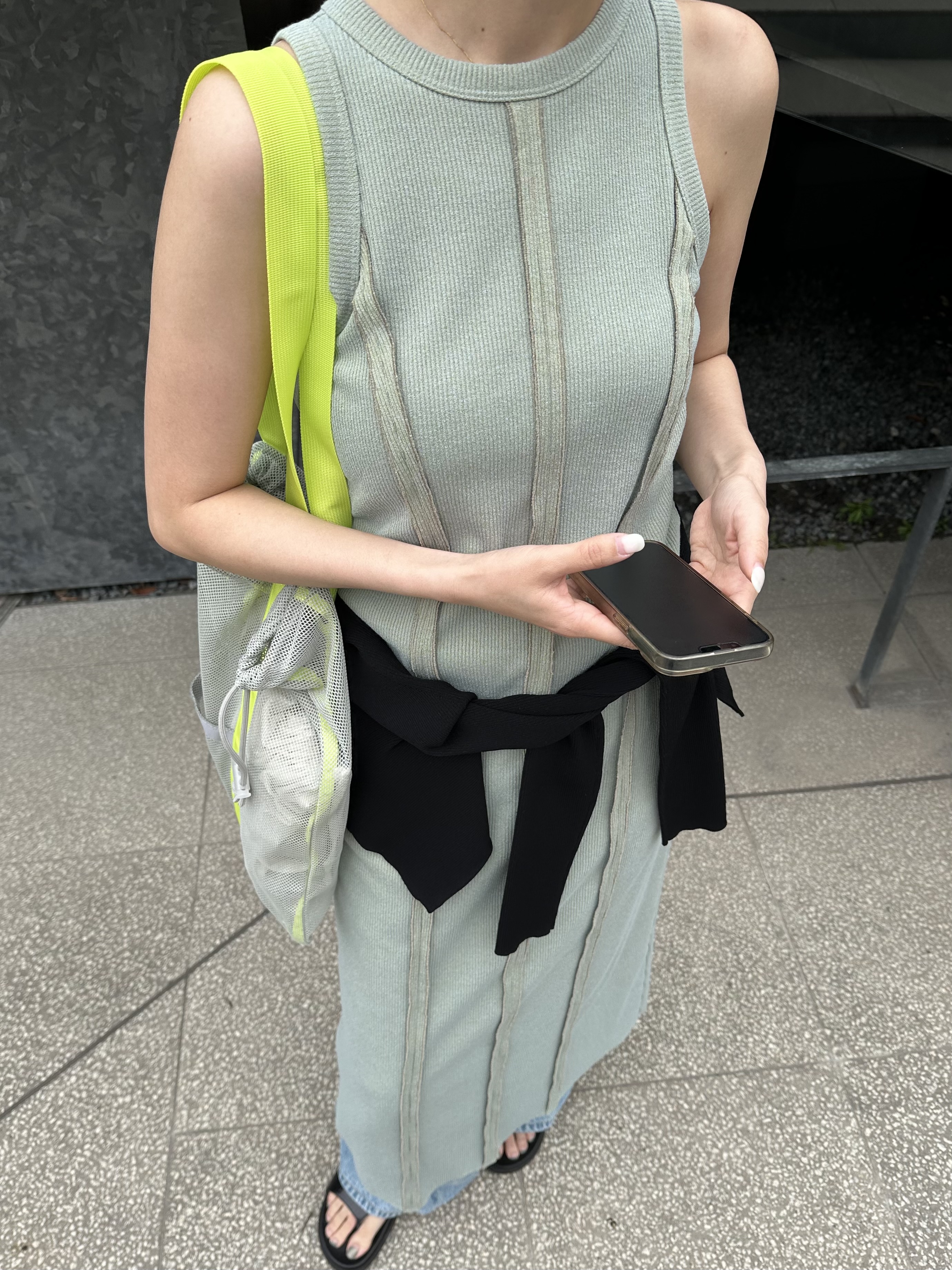 harunaさんの「CODE A｜【Cup-in】Jersey dress」を使ったコーディネート