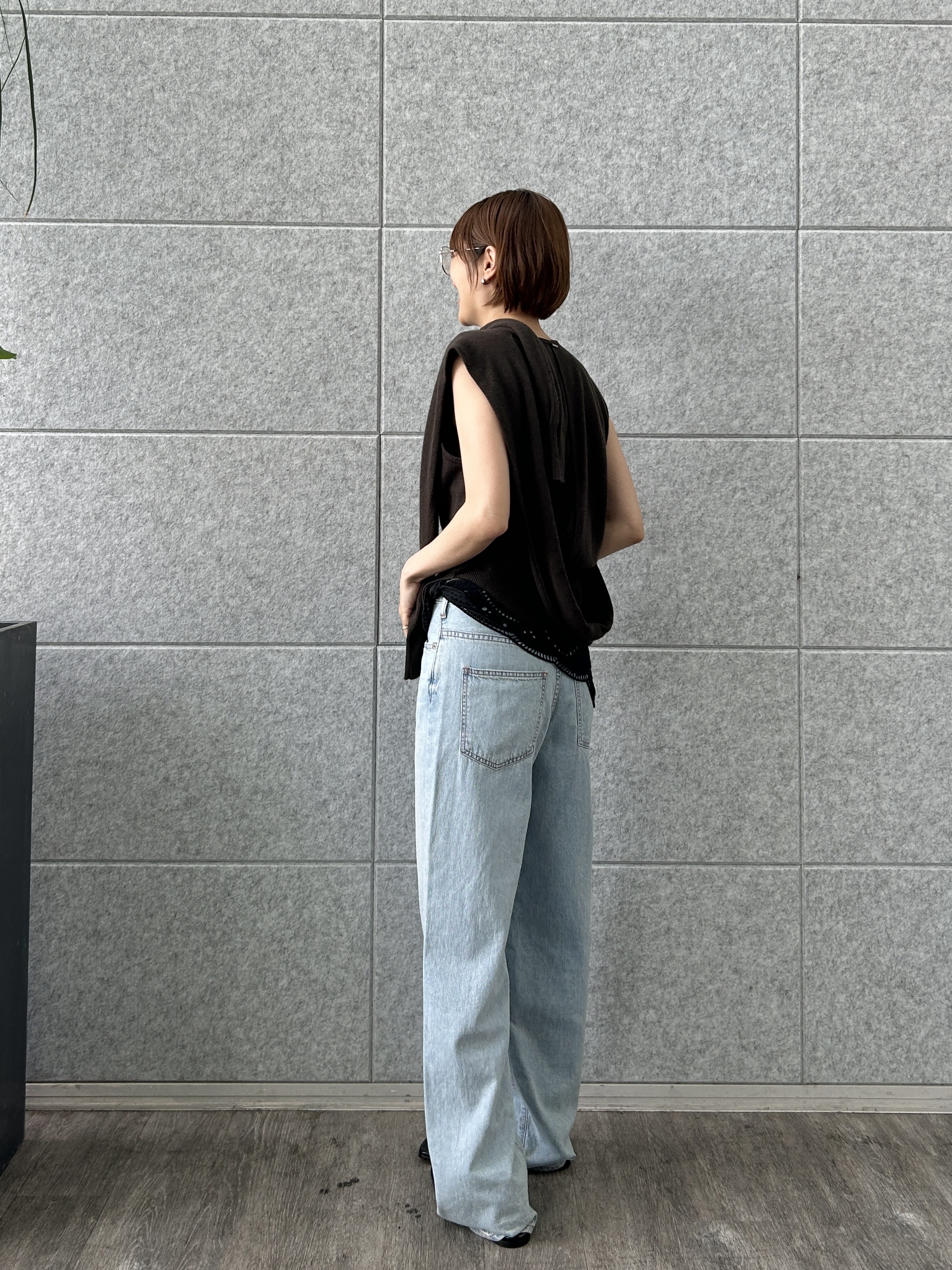 harunaさんの「CODE A｜SYSTEM｜CONVERTIBLE－SLEEVE WOOL KNIT TOP」を使ったコーディネート
