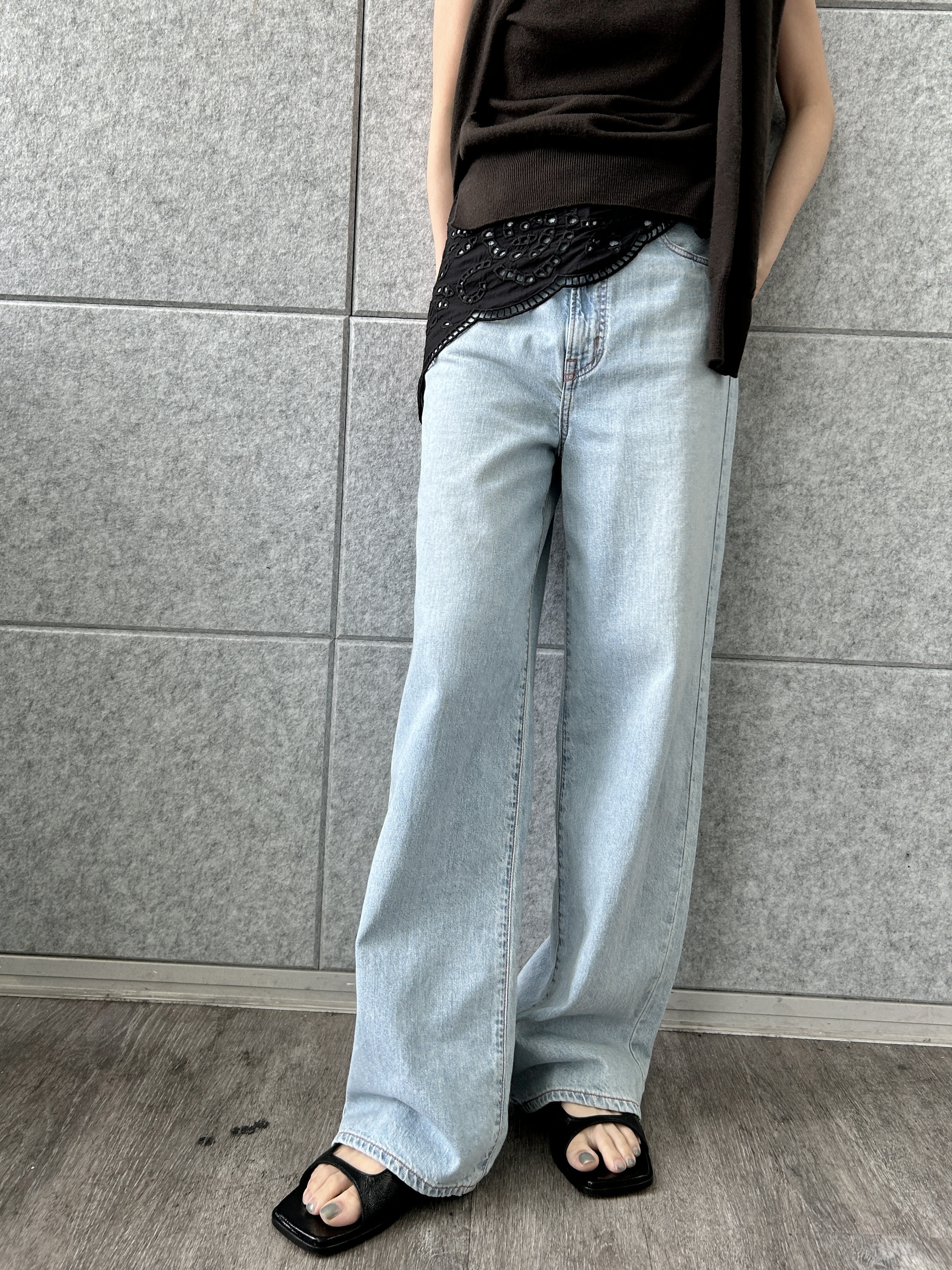 harunaさんの「CODE A｜SYSTEM｜CONVERTIBLE－SLEEVE WOOL KNIT TOP」を使ったコーディネート