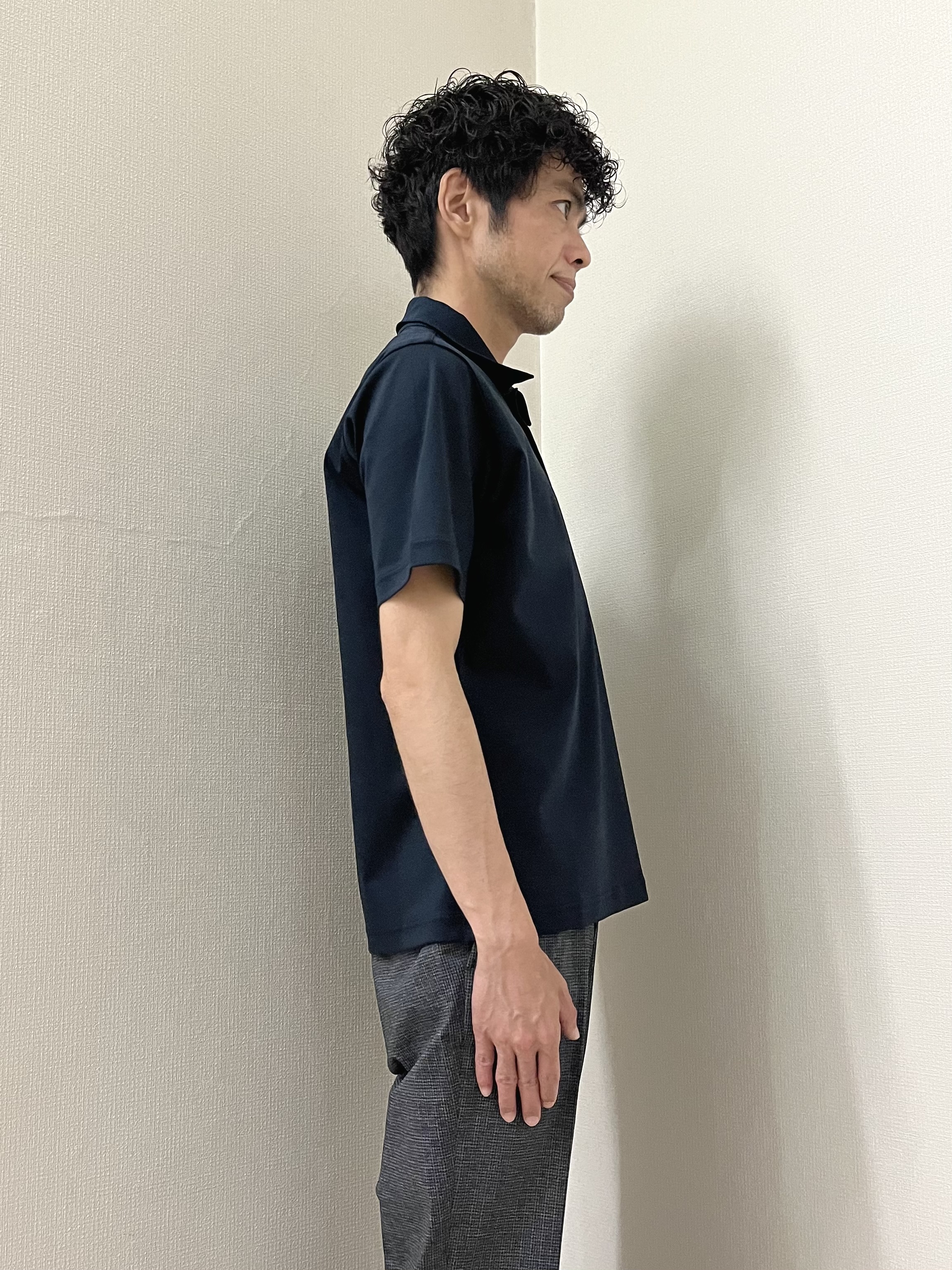 URAさんの「TAKEO KIKUCHI｜【通気性】ジャージ千鳥柄 ジャケット」を使ったコーディネート