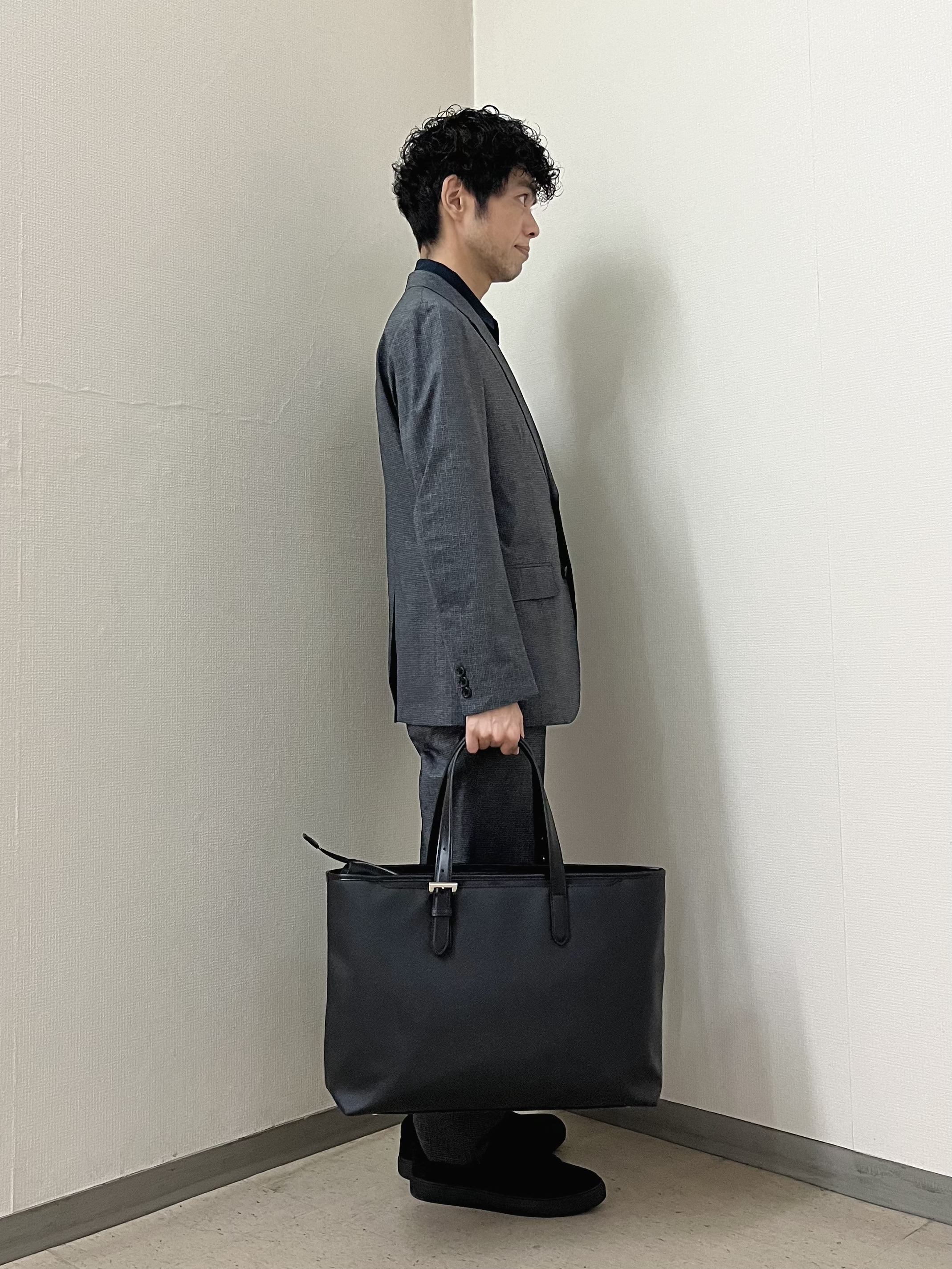URAさんの「TAKEO KIKUCHI｜【通気性】ジャージ千鳥柄 ジャケット」を使ったコーディネート