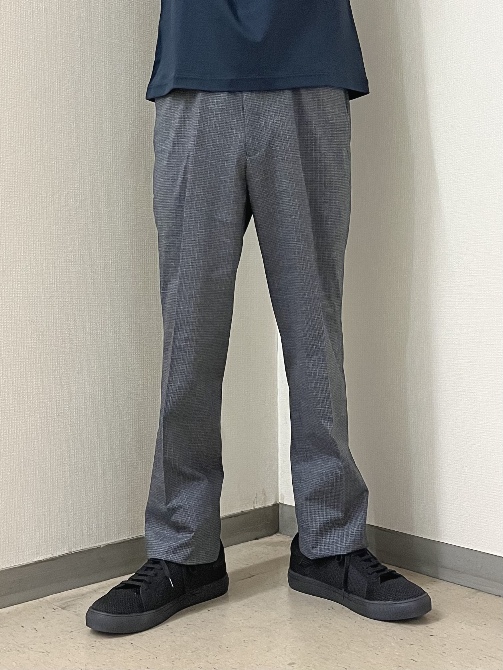 URAさんの「TAKEO KIKUCHI｜【通気性】ジャージ千鳥柄 ジャケット」を使ったコーディネート