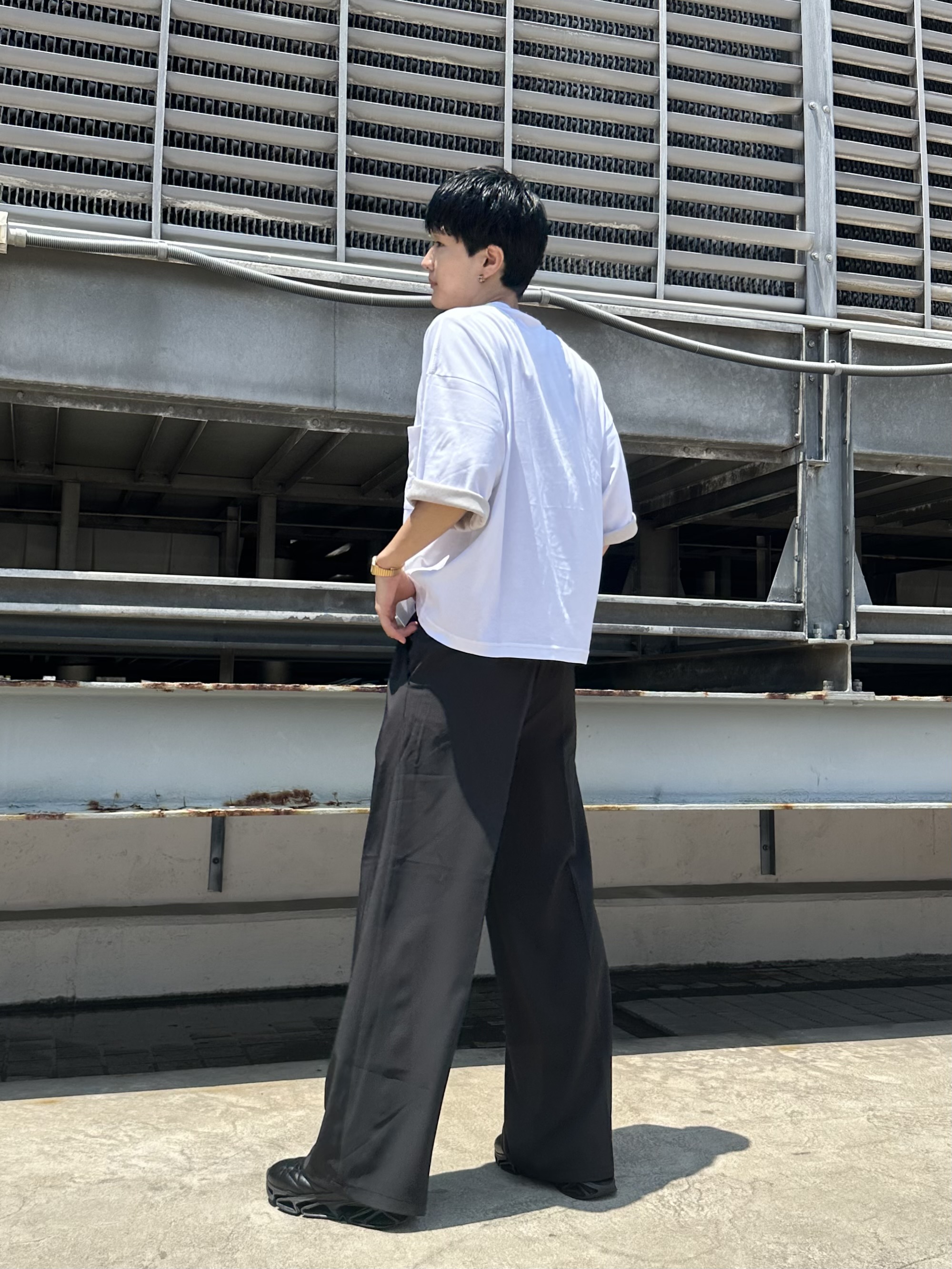 KOHEIさんの「tk.TAKEO KIKUCHI｜バギースラックス」を使ったコーディネート