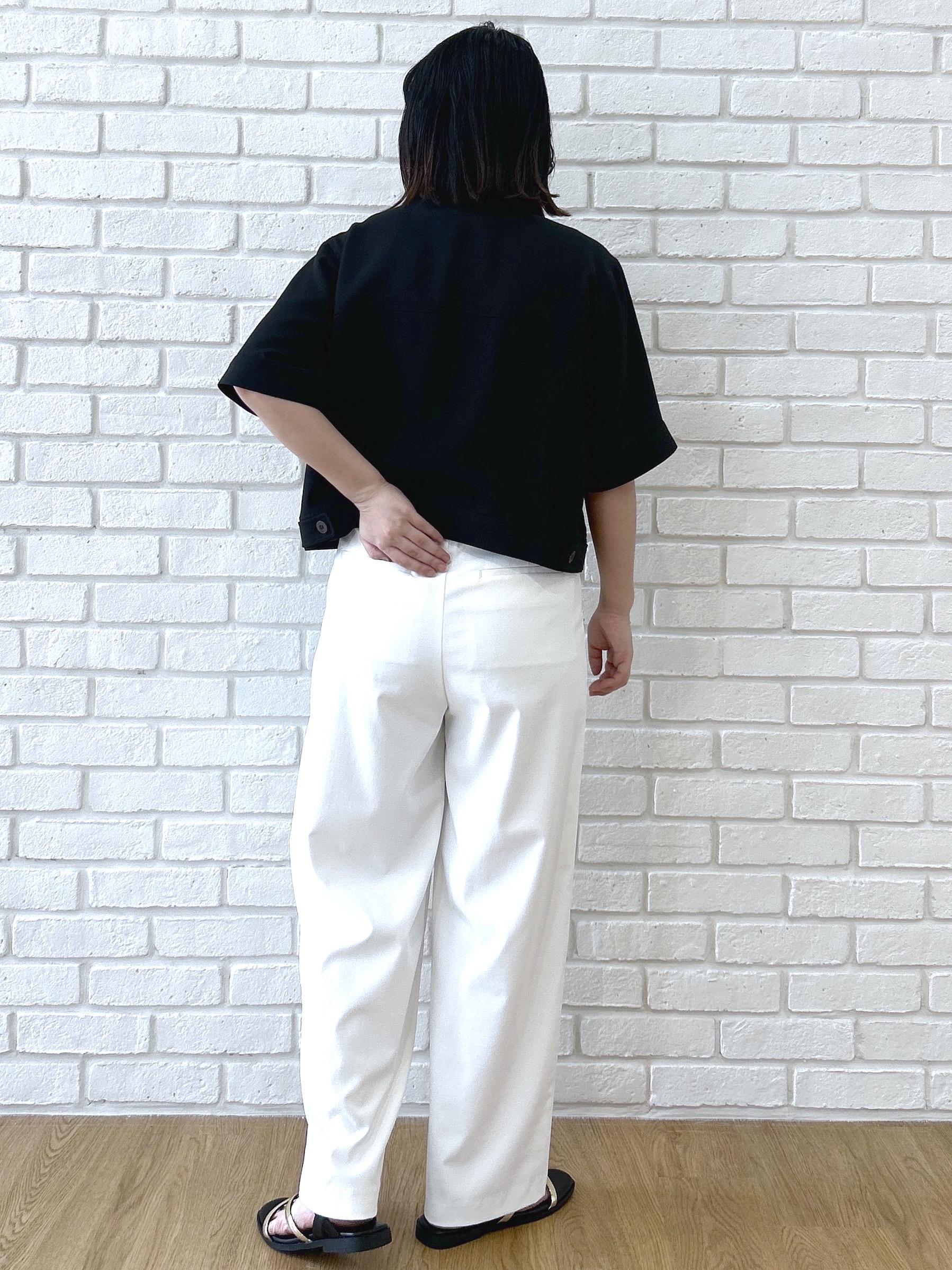 Hirokaさんの「grove｜【吸水速乾・通気性・洗える】衿付きハーフジャケット」を使ったコーディネート