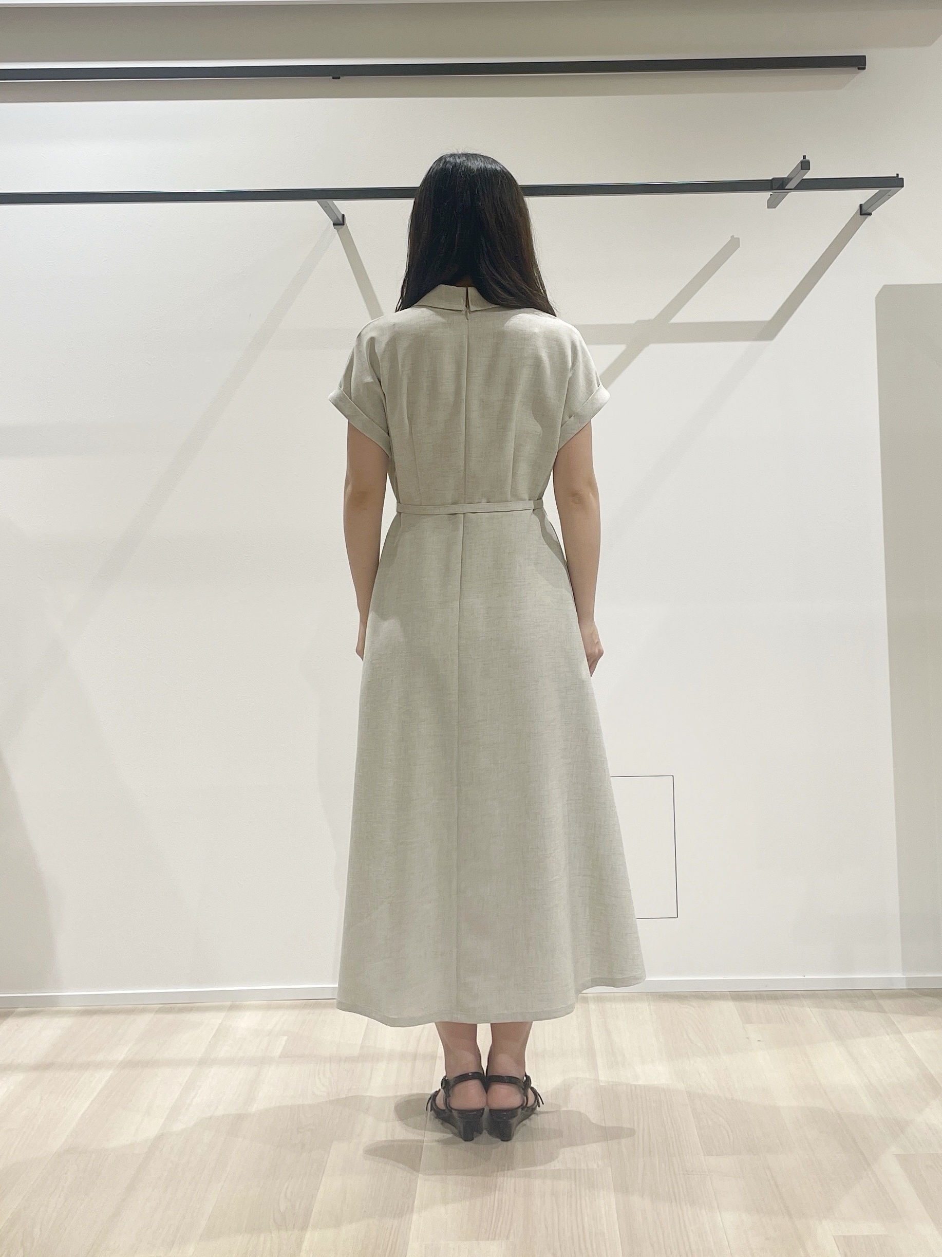 A.Nさんの「UNTITLED｜【接触冷感/UVカット/イージーケア】テーラードカラーワンピース」を使ったコーディネート
