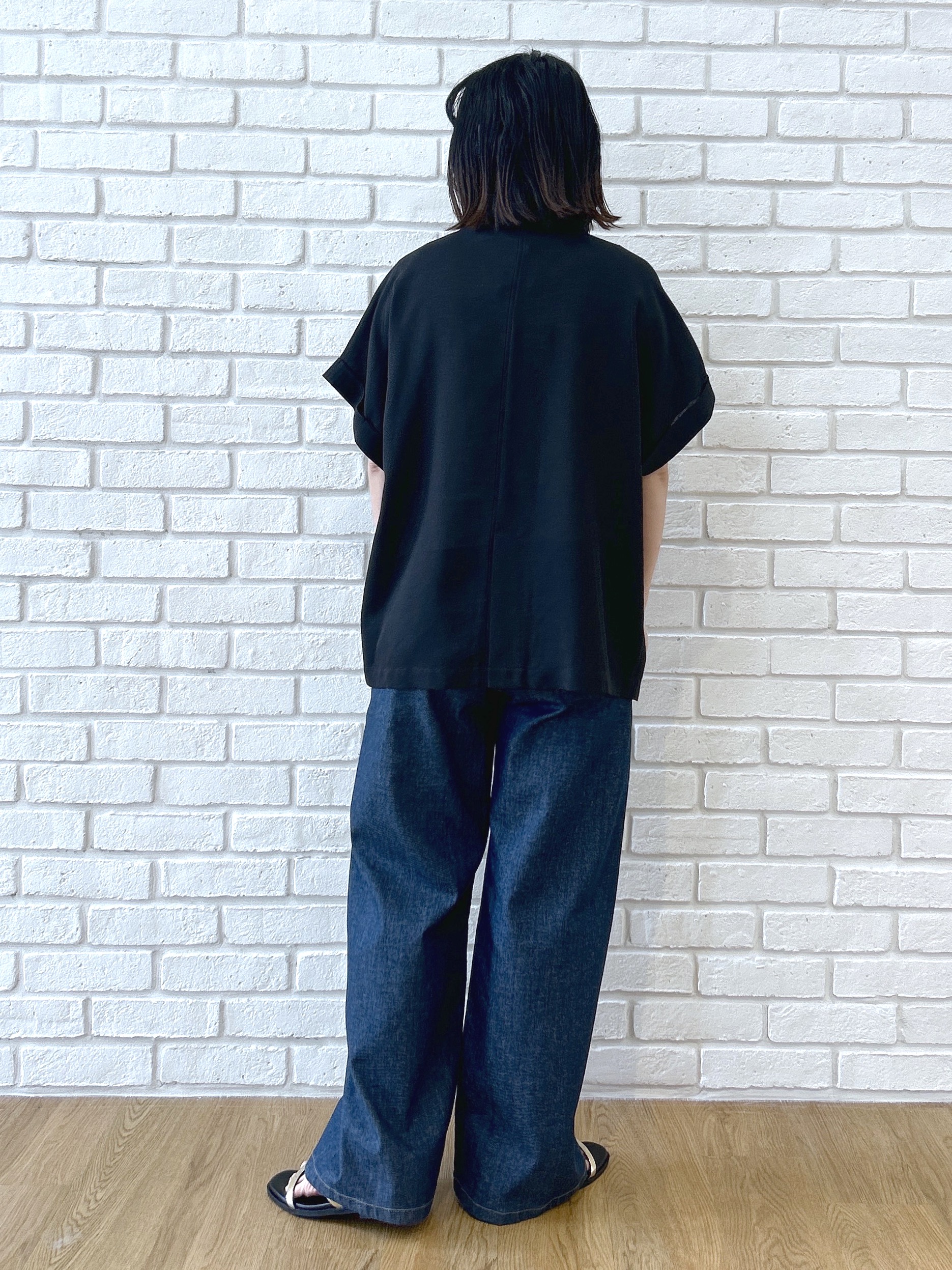 Hirokaさんの「grove｜【洗濯機OK/SETUP可】シワになりにくいハーフスリーブジャケット」を使ったコーディネート