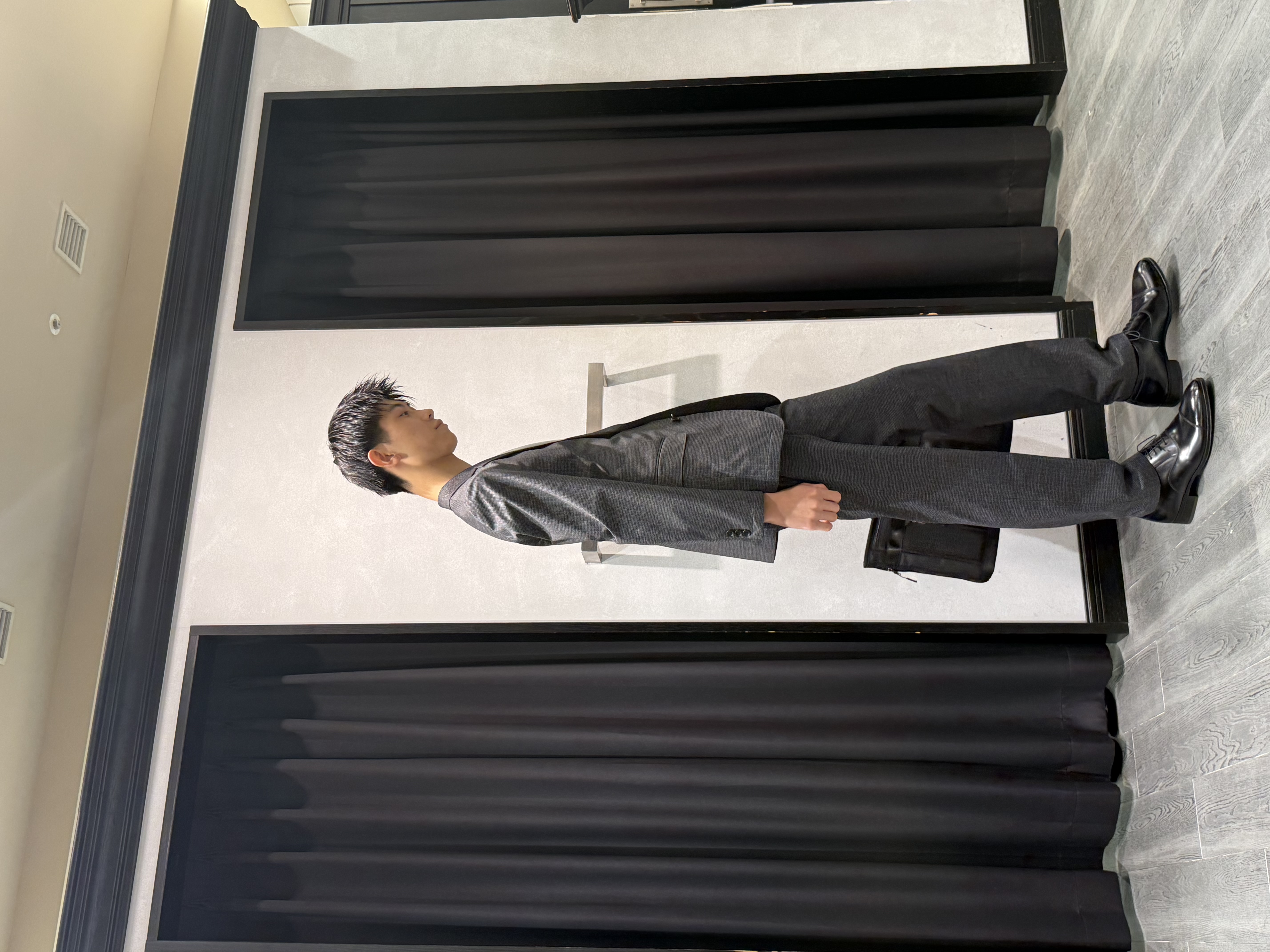 uekuboさんの「TAKEO KIKUCHI｜【通気性】ジャージ千鳥柄 ジャケット」を使ったコーディネート