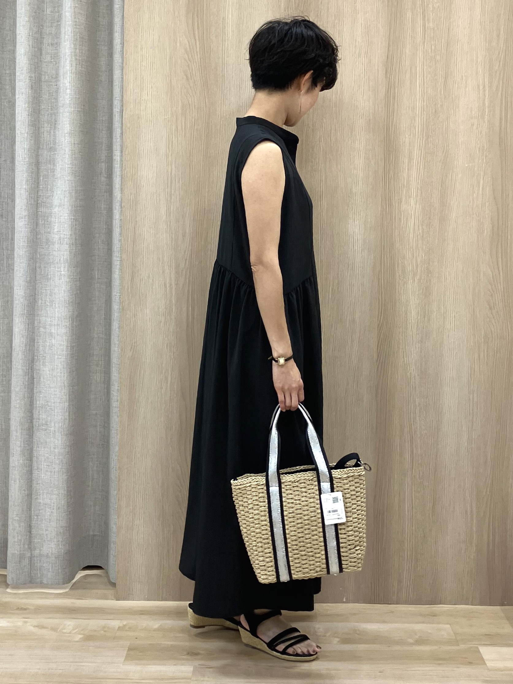 Keiさんの「grove｜【低身長さんも選べる着丈・洗濯機◎】テントラインワンピース」を使ったコーディネート