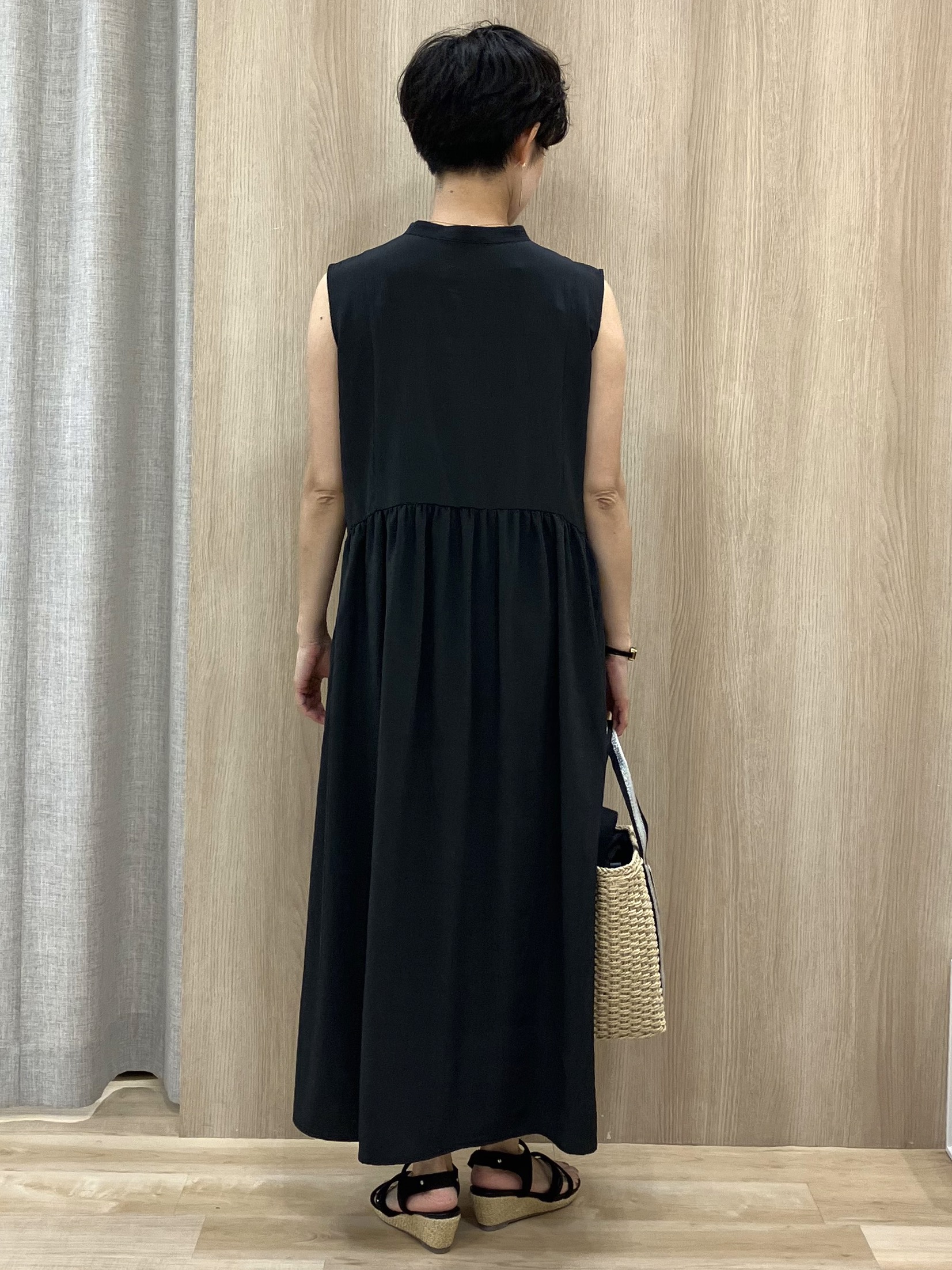 Keiさんの「grove｜【低身長さんも選べる着丈・洗濯機◎】テントラインワンピース」を使ったコーディネート