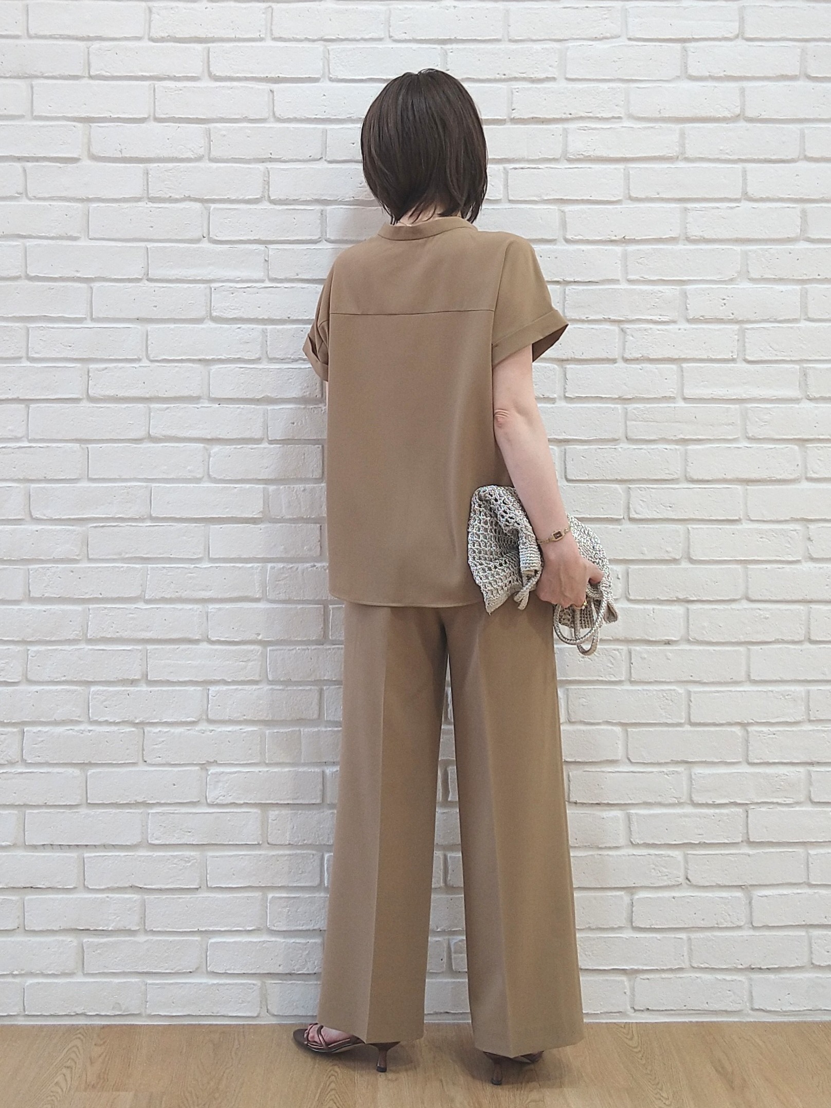 suzuさんの「UNTITLED｜【セットアップ可/UVカット】エアリークールブラウス」を使ったコーディネート