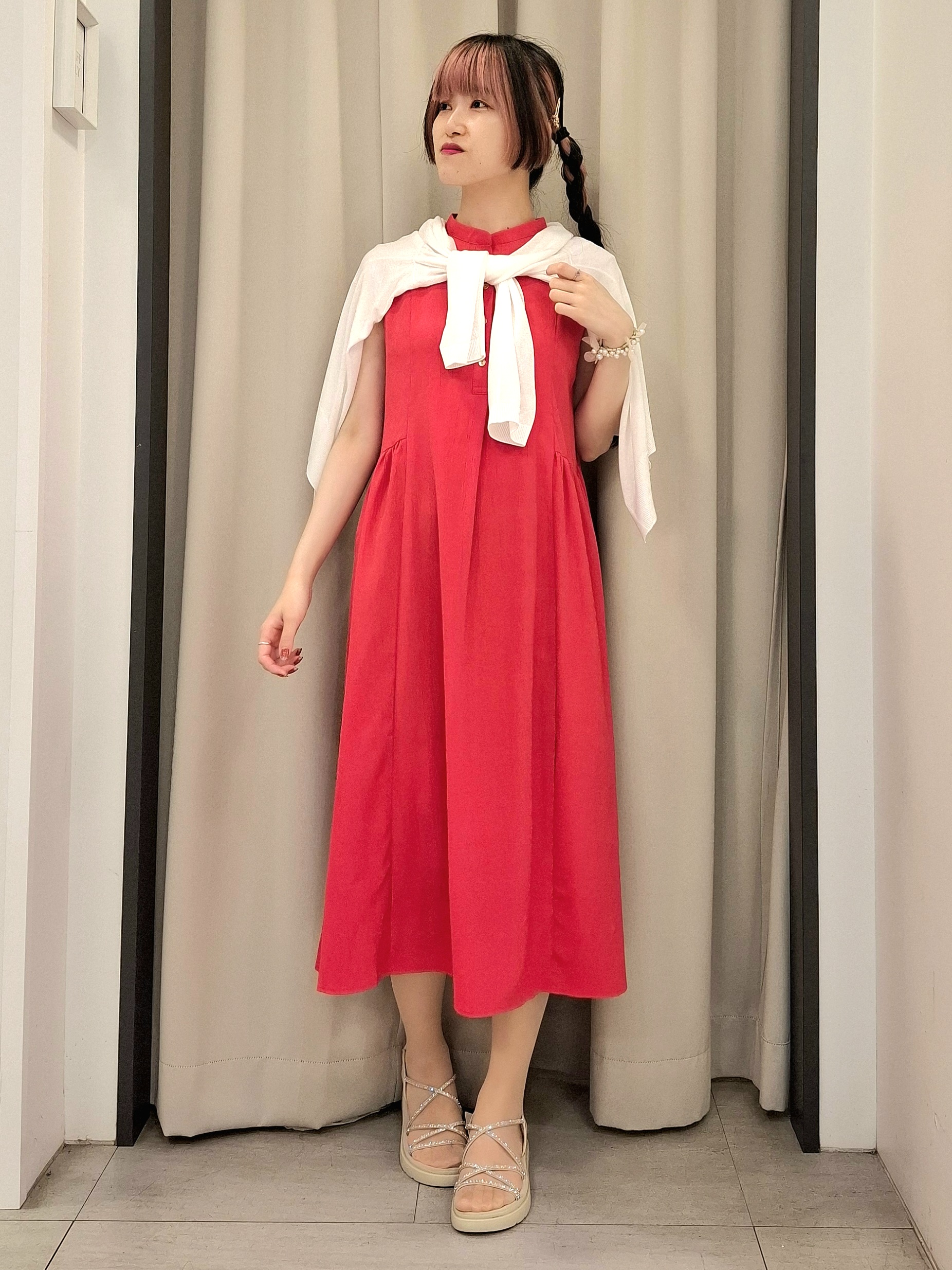なーちゃんさんの「grove｜高評価！【UVカット】ベーシックショートカーディガン」を使ったコーディネート