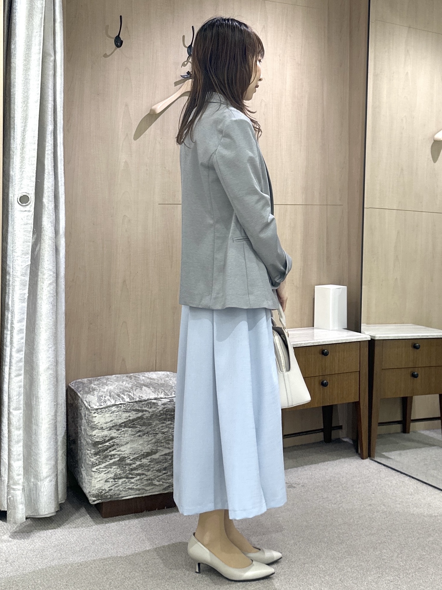 Miwaさんの「UNTITLED｜【UV/接触冷感/スーツ】ジャージテーラードジャケット」を使ったコーディネート