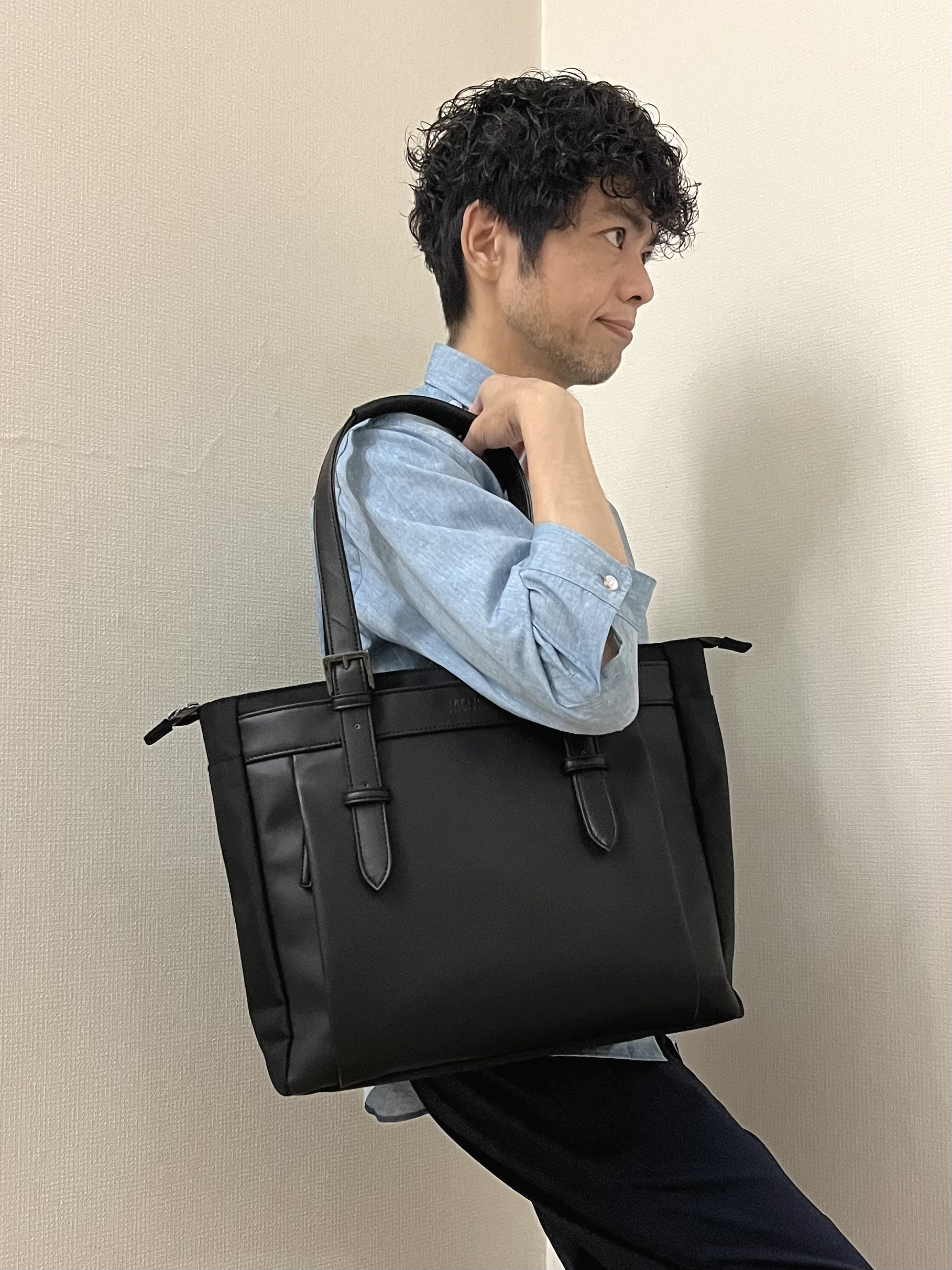 URAさんの「TAKEO KIKUCHI｜【接触冷感】ハイブリッド リネン 七分袖シャツ」を使ったコーディネート