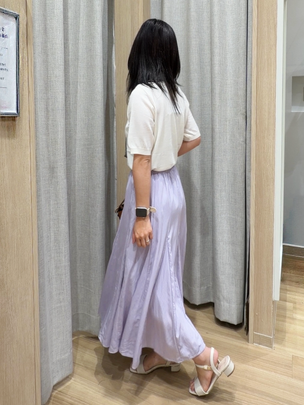 Fumikaさんの「grove｜【大人気アイテム5分袖で登場！】スカーフ柄ボウタイ五分袖ニットプルオーバ―」を使ったコーディネート