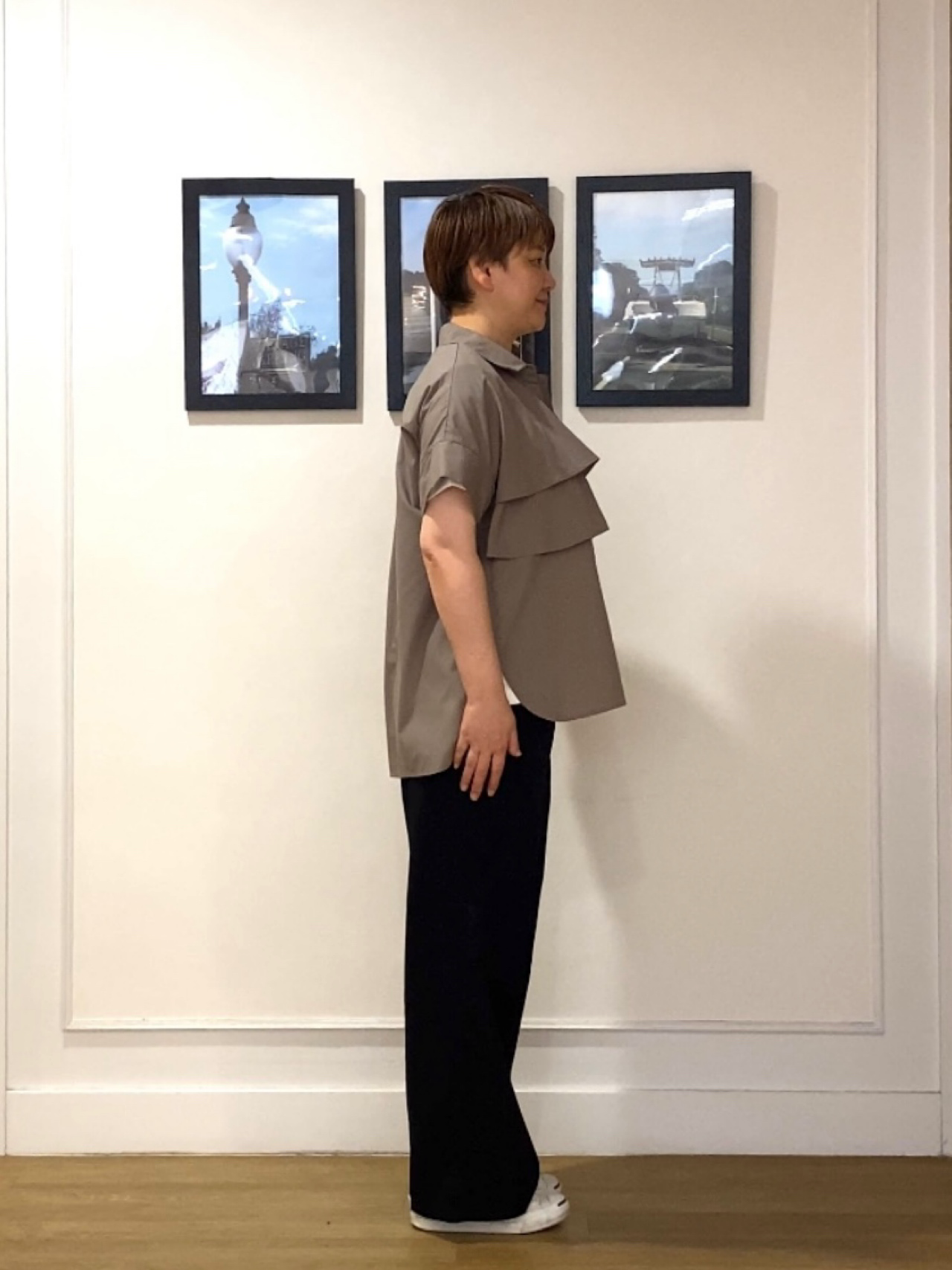 Hiroさんの「Dessin｜【マシンウォッシャブル】ダブルフリルブラウス」を使ったコーディネート