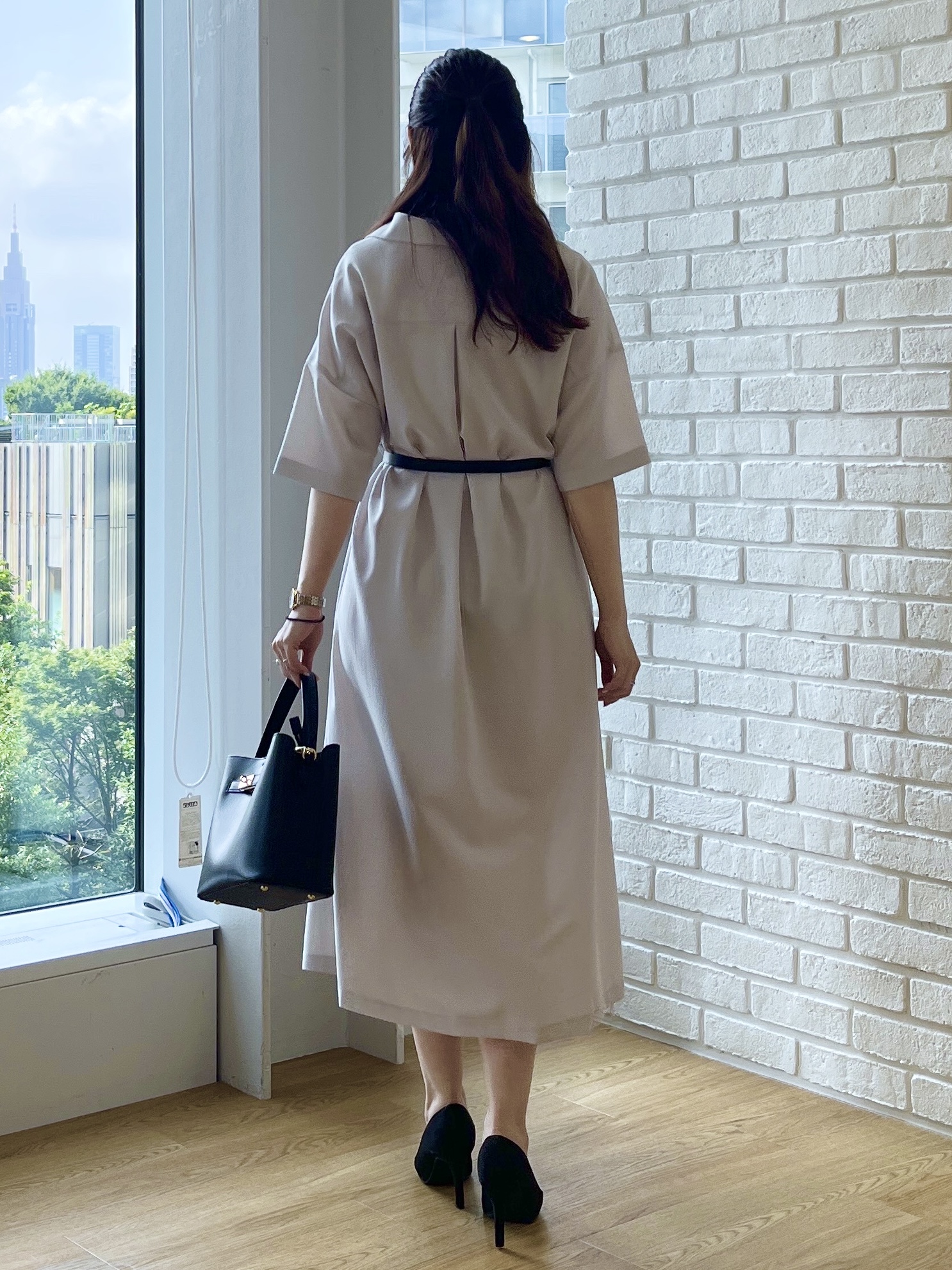 Saekoさんの「UNTITLED｜【残暑も快適/UVカット/接触冷感】エアリークールワンピース」を使ったコーディネート