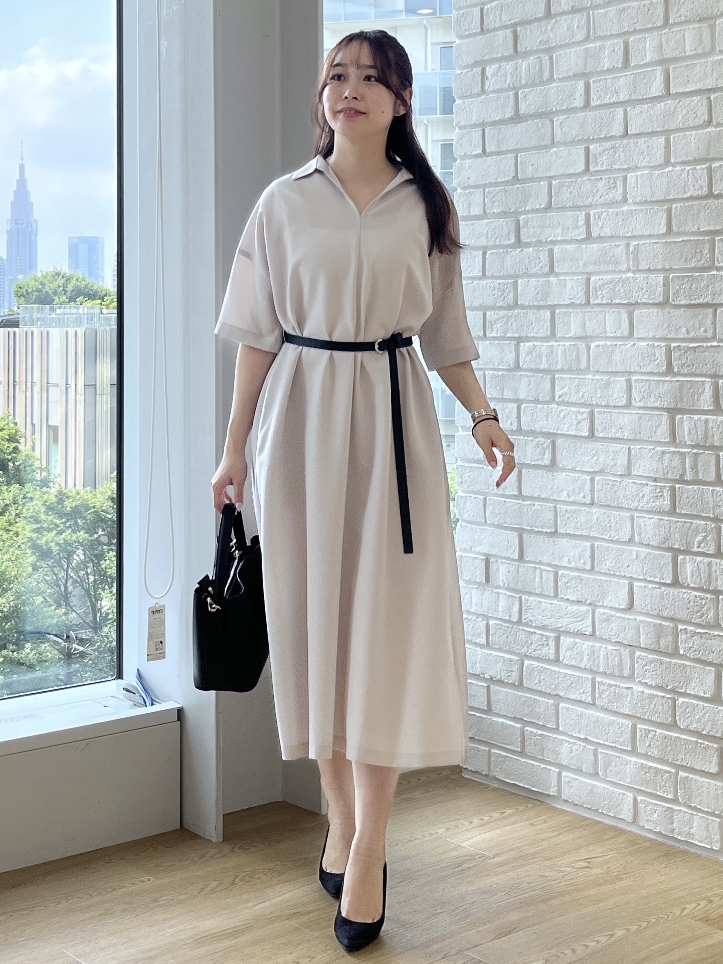 Saekoさんの「UNTITLED｜【残暑も快適/UVカット/接触冷感】エアリークールワンピース」を使ったコーディネート