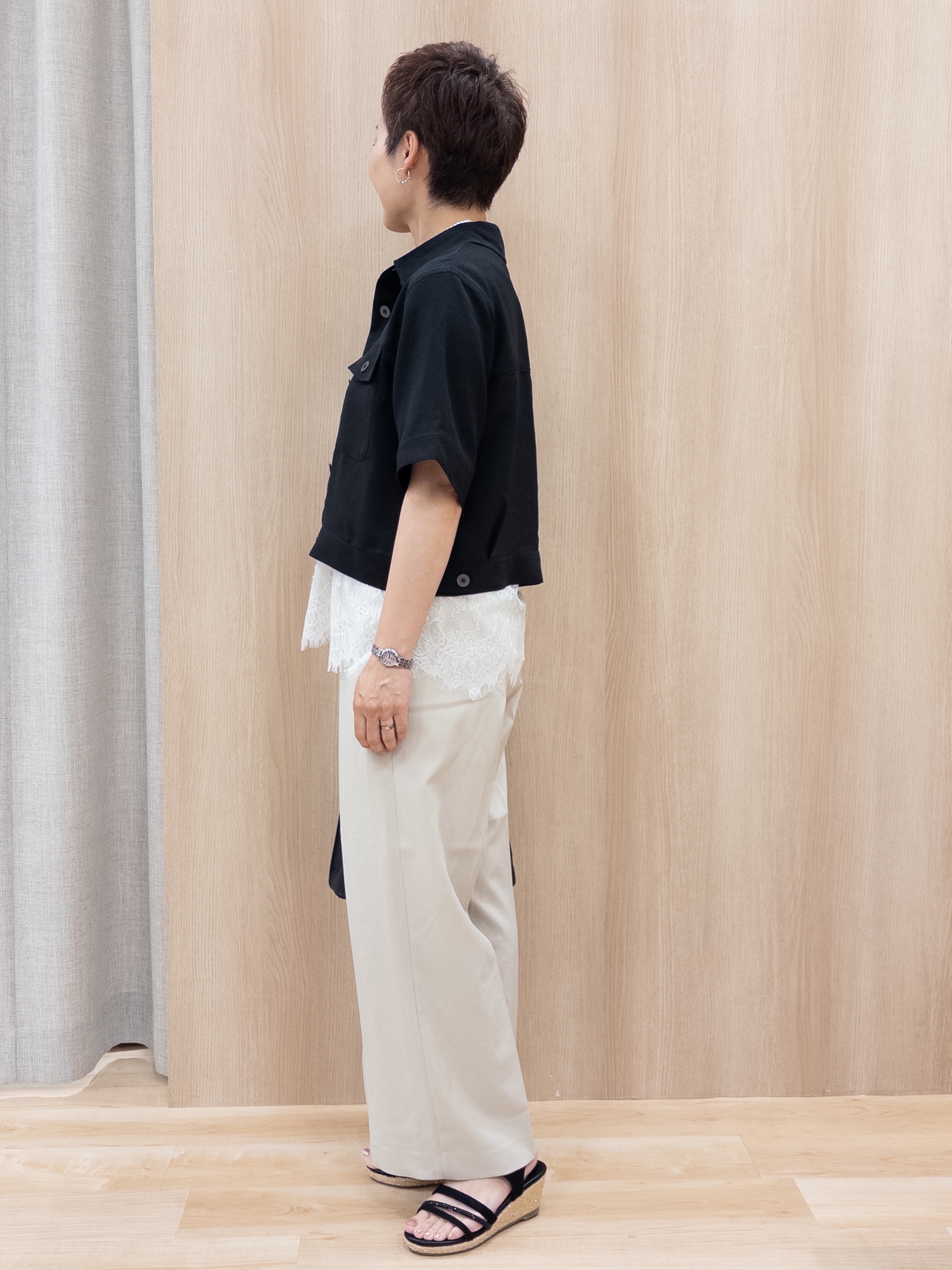 シュウコさんの「grove｜再入荷！【貴島明日香さん着用】裾レイヤードタンクトップ」を使ったコーディネート