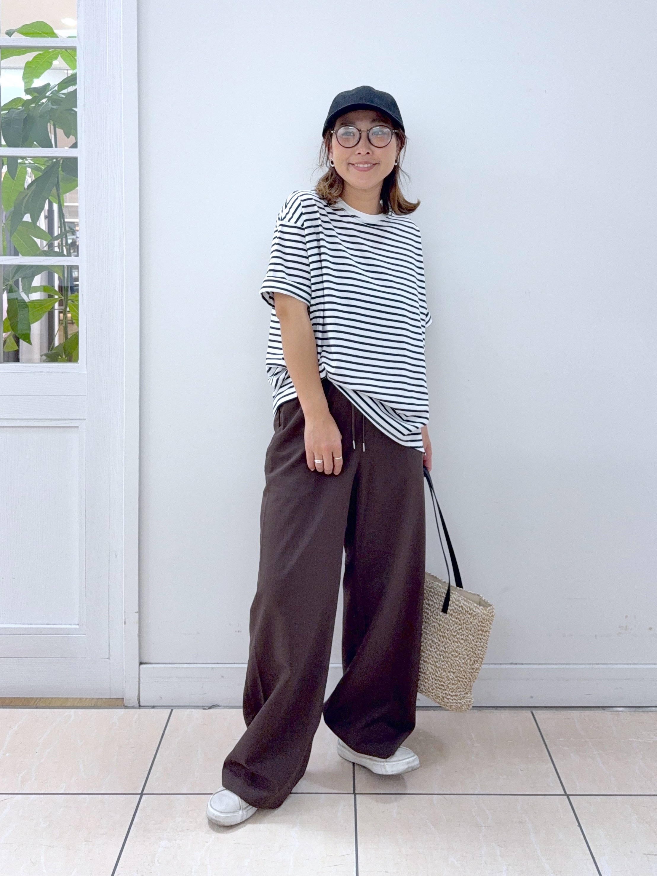 Osawaさんの「Dessin｜麻調キャップ」を使ったコーディネート