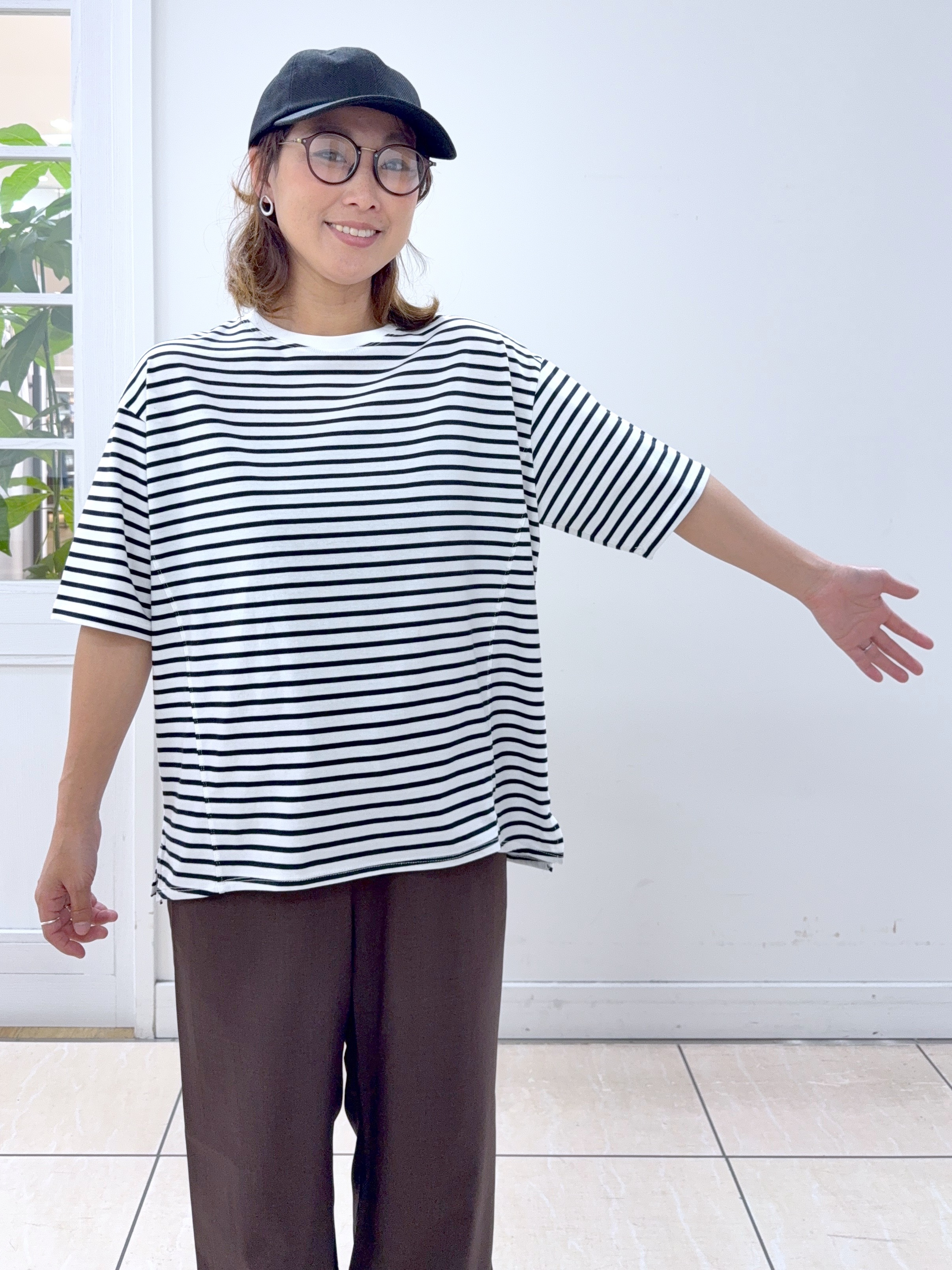 Osawaさんの「Dessin｜麻調キャップ」を使ったコーディネート