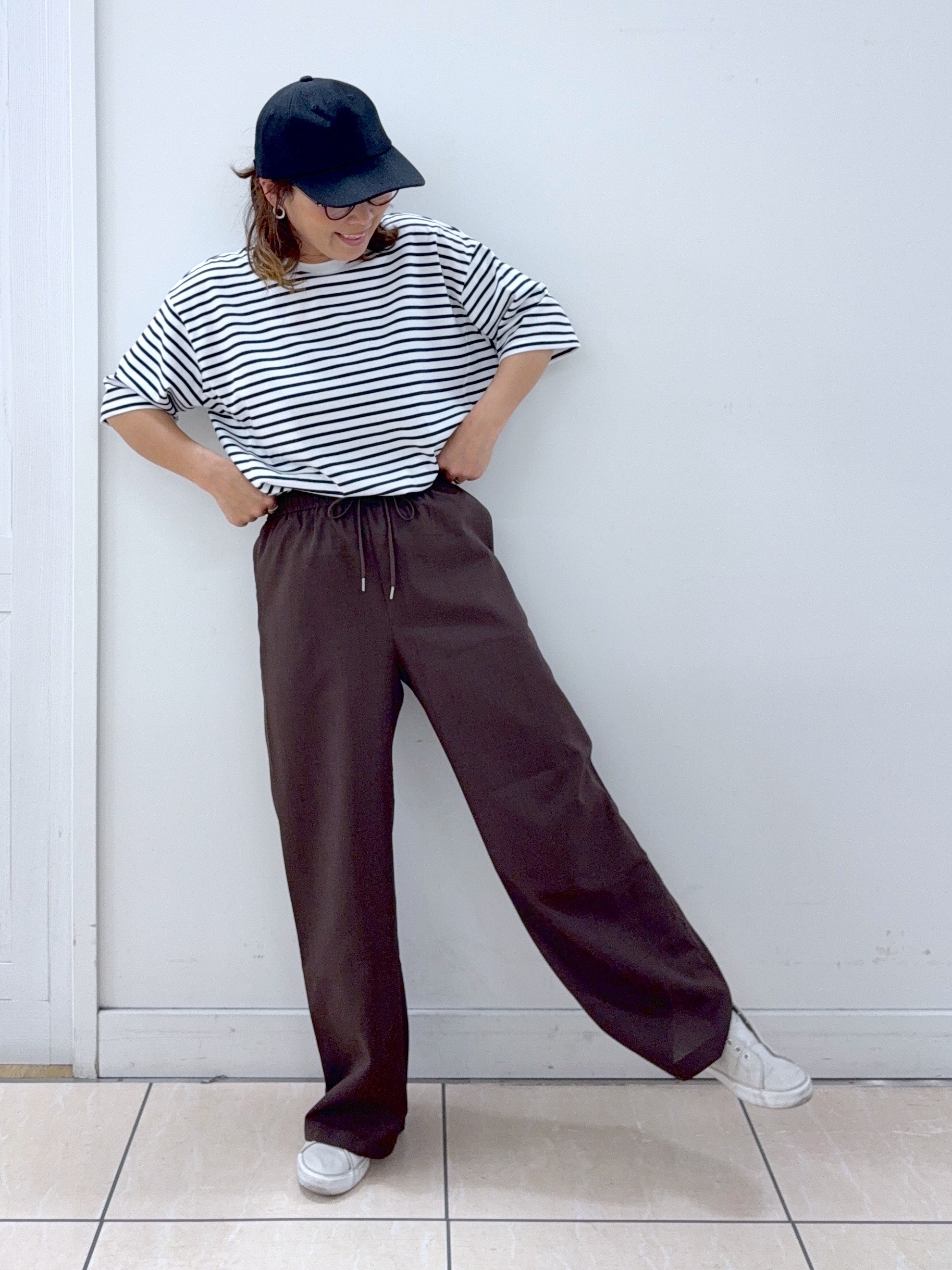 Osawaさんの「Dessin｜麻調キャップ」を使ったコーディネート