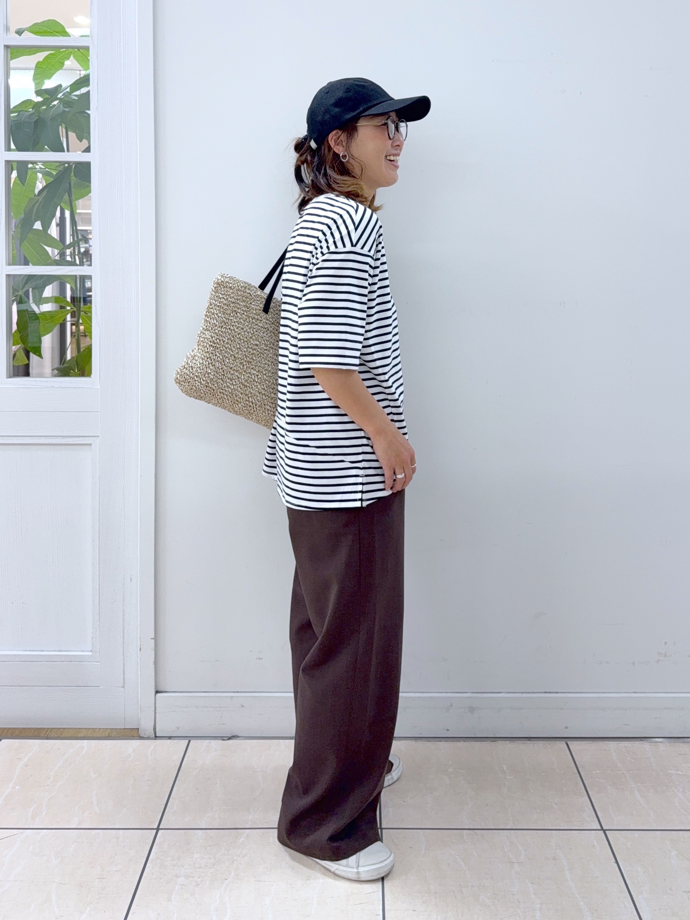 Osawaさんの「Dessin｜麻調キャップ」を使ったコーディネート
