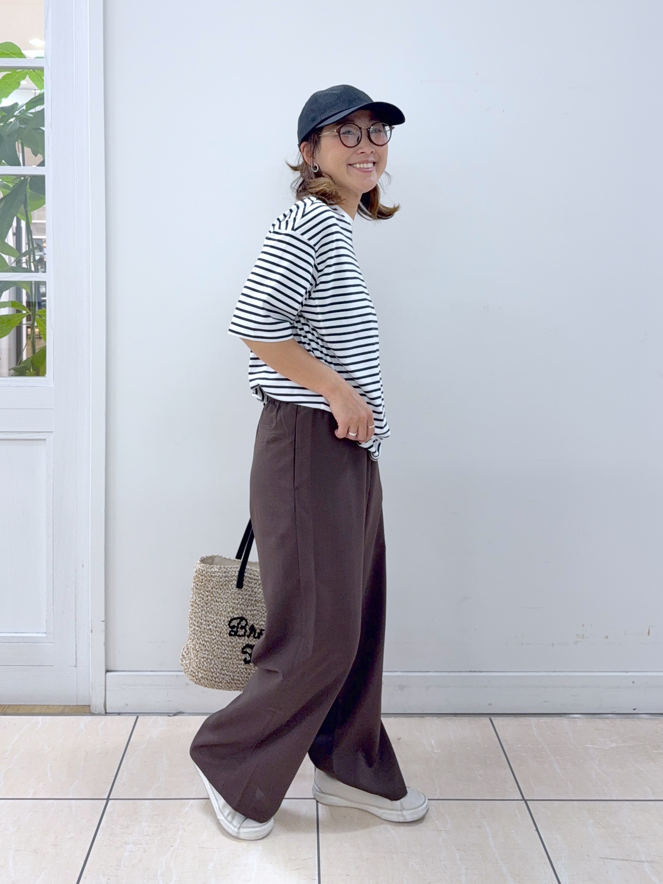 Osawaさんの「Dessin｜麻調キャップ」を使ったコーディネート