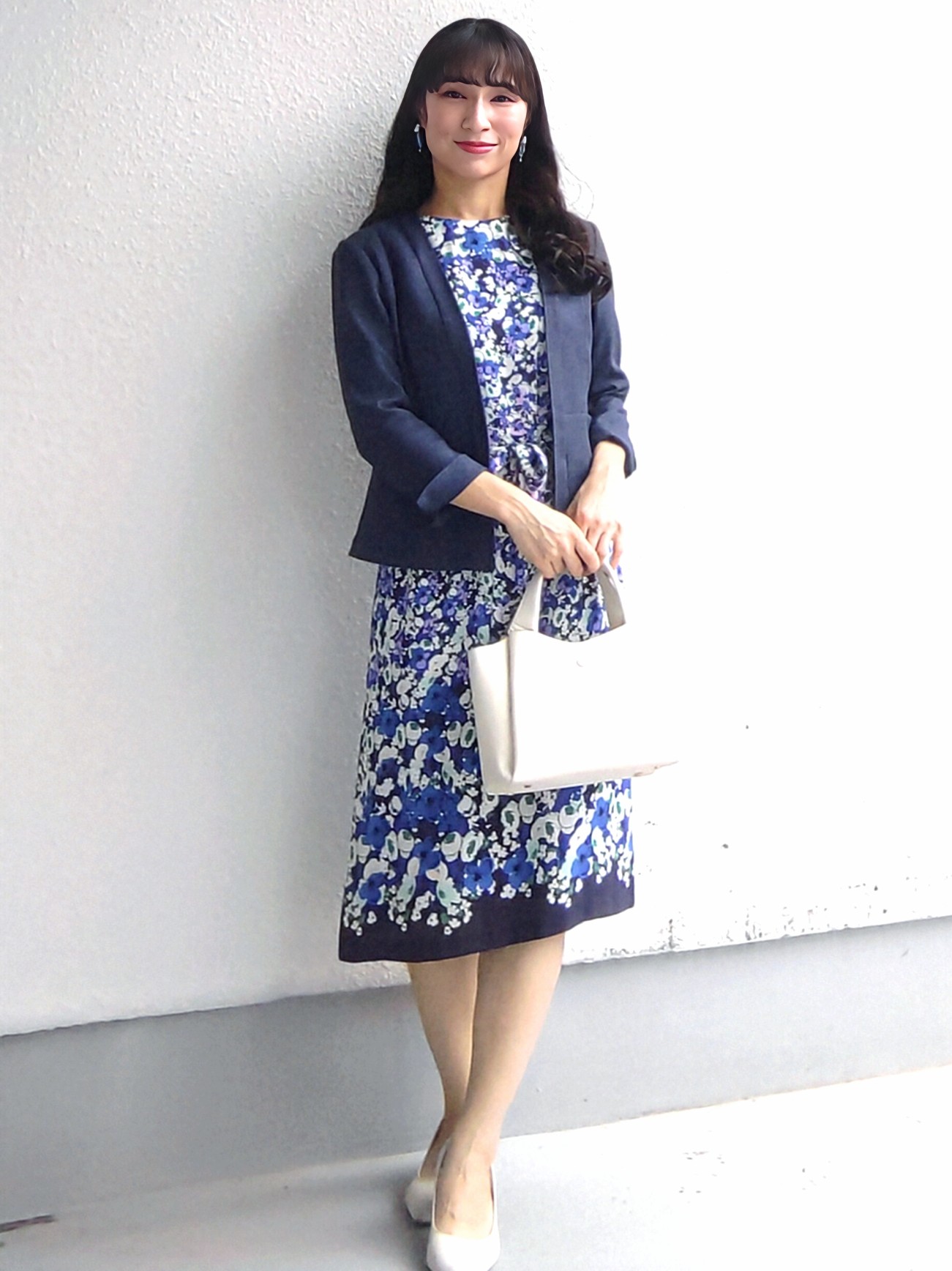 keinaさんの「SunaUna｜小花柄ワンピース」を使ったコーディネート