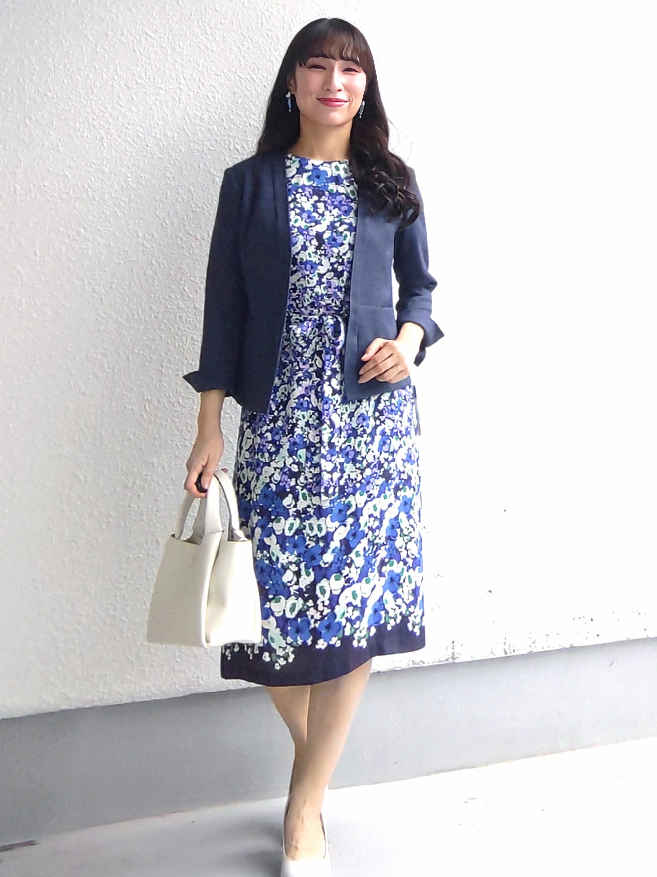 keinaさんの「SunaUna｜小花柄ワンピース」を使ったコーディネート