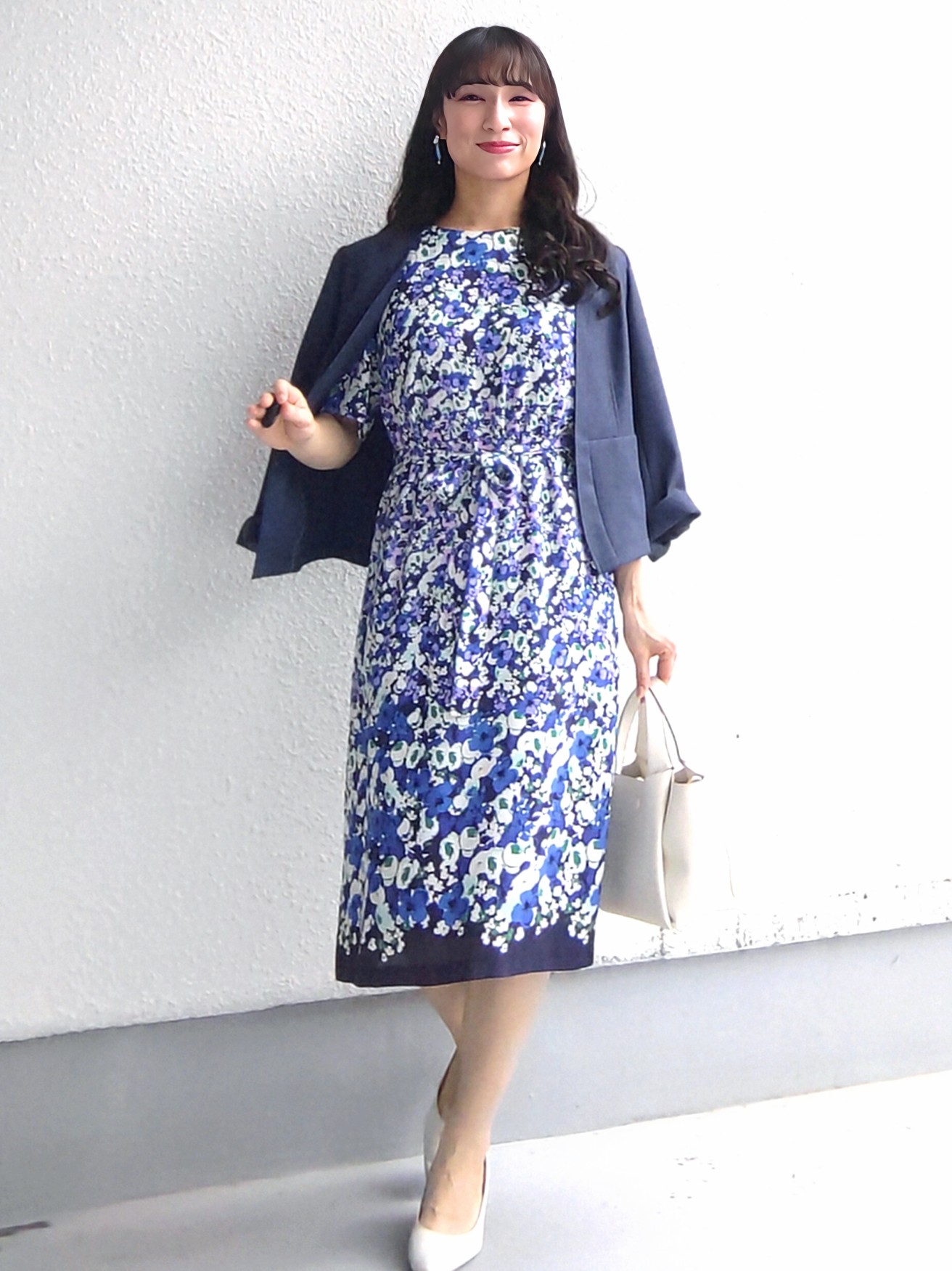 keinaさんの「SunaUna｜小花柄ワンピース」を使ったコーディネート