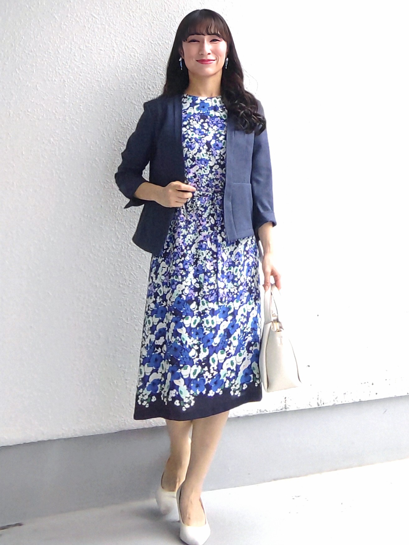 keinaさんの「SunaUna｜小花柄ワンピース」を使ったコーディネート