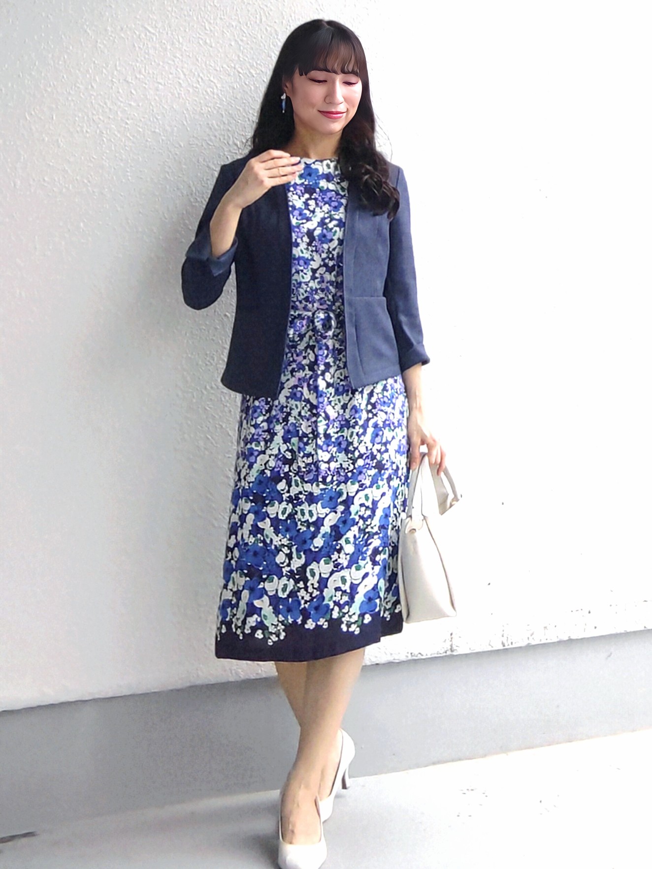 keinaさんの「SunaUna｜小花柄ワンピース」を使ったコーディネート