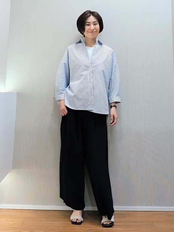 ミズタさんの「UNTITLED｜【接触冷感/吸水速乾/UVカット】ドルマンスリーブシャツ」を使ったコーディネート