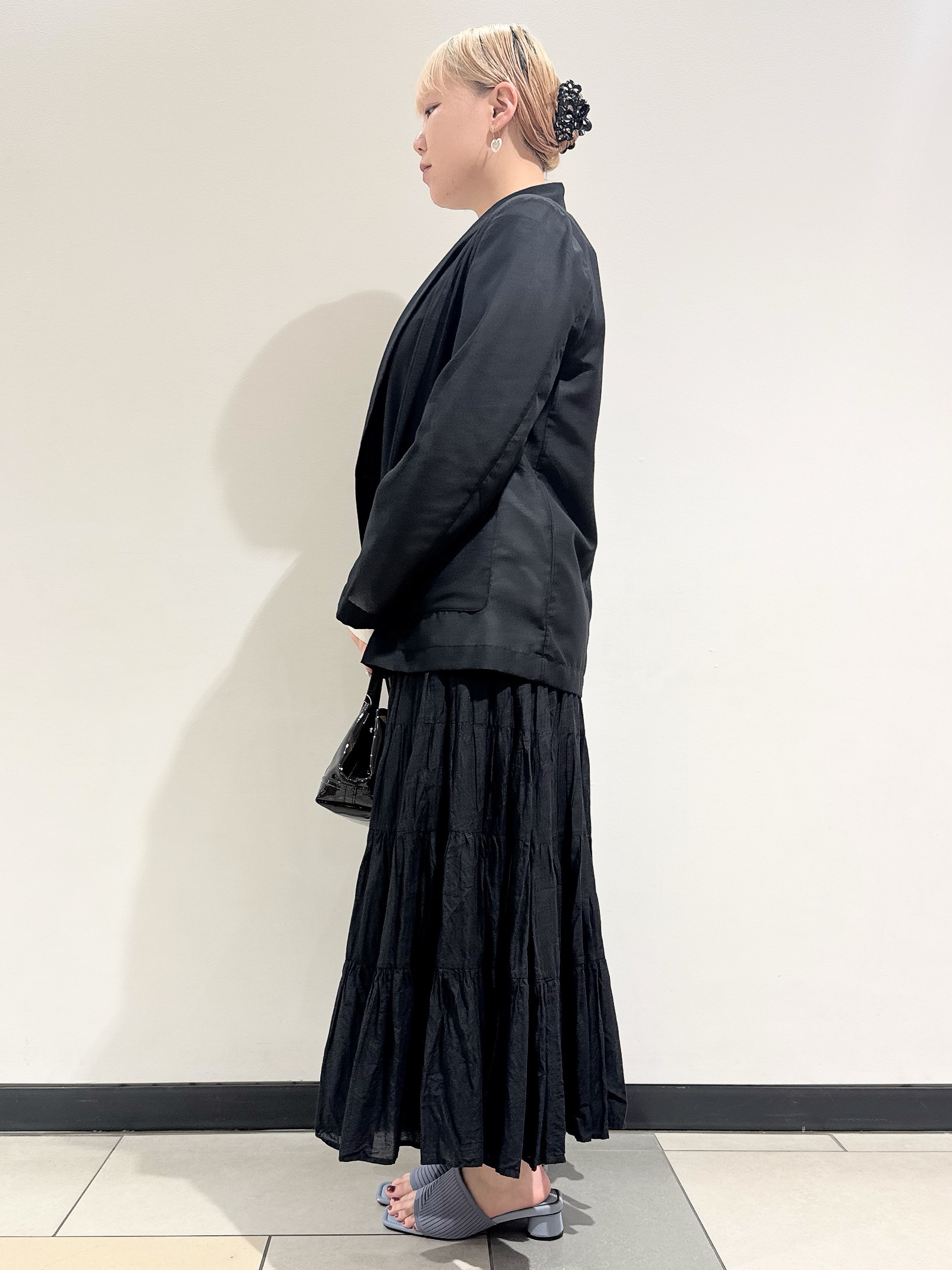 なかもとあきさんの「DRESSTERIOR｜【セットアップ可/吸水速乾/ウォッシャブル】リネンブレンドオックスダブルジャケット」を使ったコーディネート