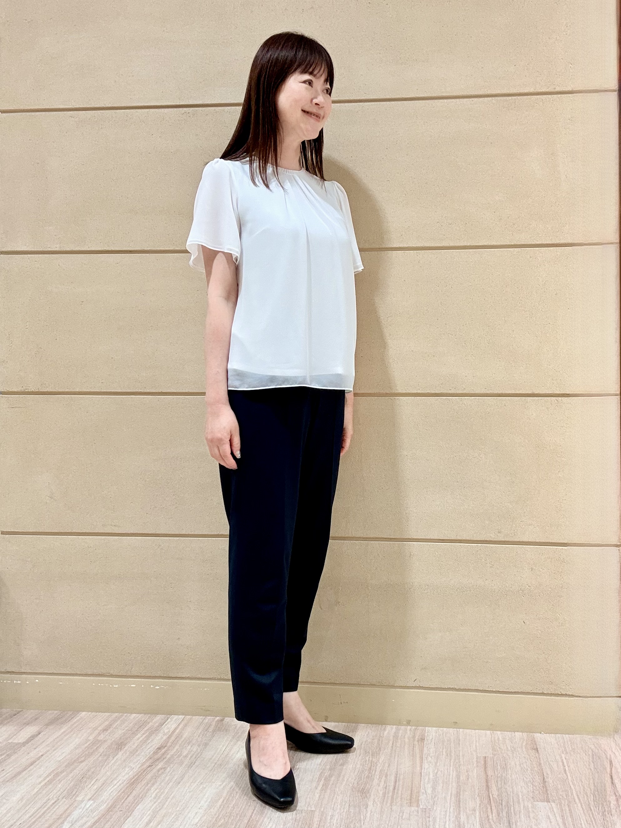 Marさんの「Reflect｜【S-4Lサイズ/UVカット／接触冷感】シフォンジャージブラウス」を使ったコーディネート