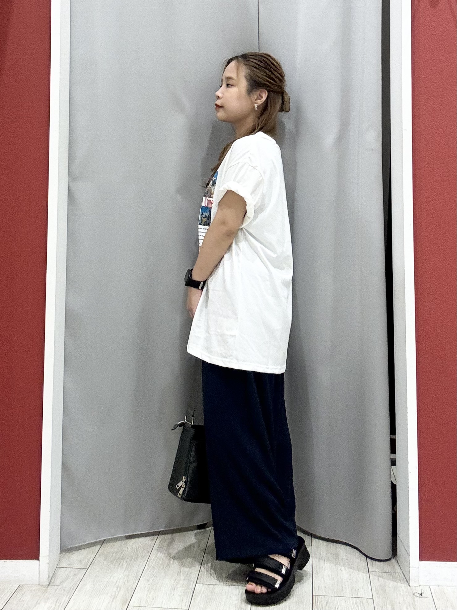 shioさんの「SHOO･LA･RUE｜【S-LL/洗濯機可】選べる4柄　デイリー使いにぴったりな 大人の頼れるTシャツ」を使ったコーディネート