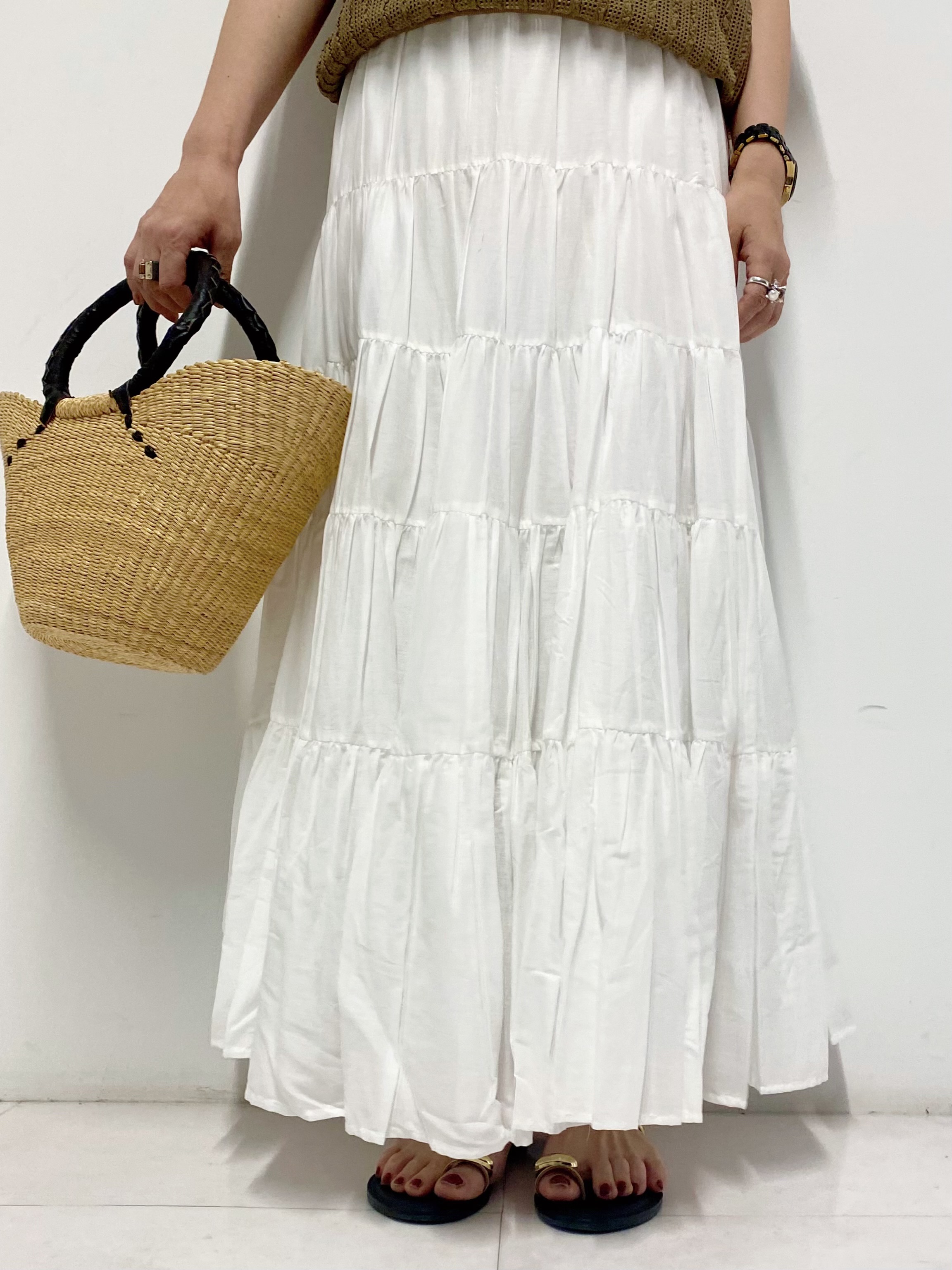 Sawaguchiさんの「DRESSTERIOR｜【体型カバー/日除け】ドルマンスリーブ シアーメッシュプルオーバー」を使ったコーディネート