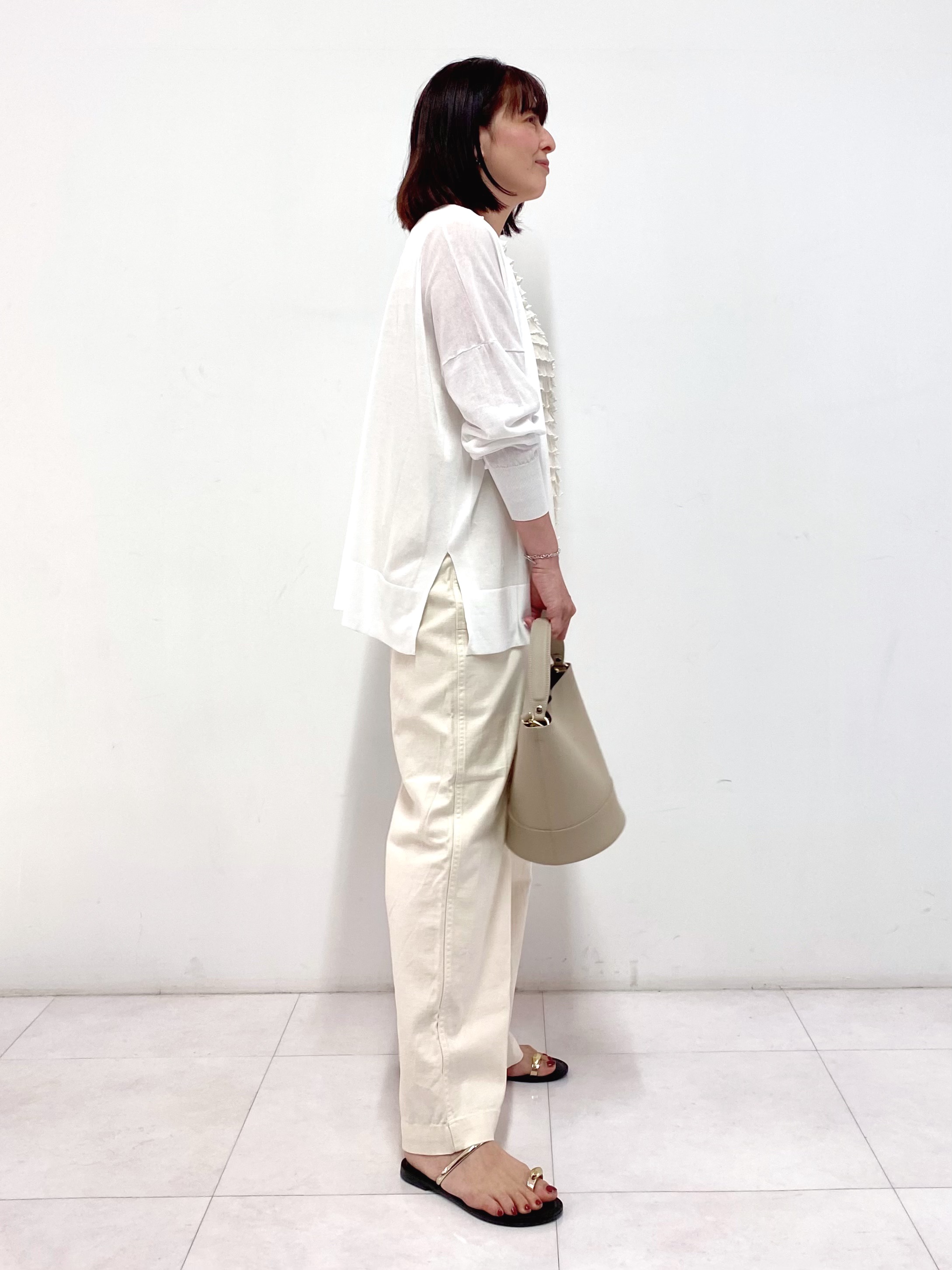 Sawaguchiさんの「DRESSTERIOR｜◆【接触冷感/UVカット】ウォッシャブル スピンコットン カーディガン」を使ったコーディネート