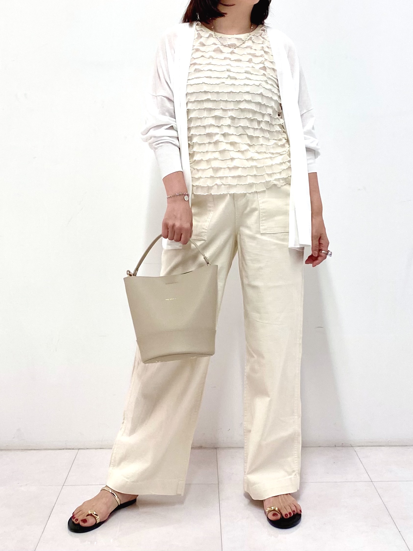 Sawaguchiさんの「DRESSTERIOR｜◆【接触冷感/UVカット】ウォッシャブル スピンコットン カーディガン」を使ったコーディネート