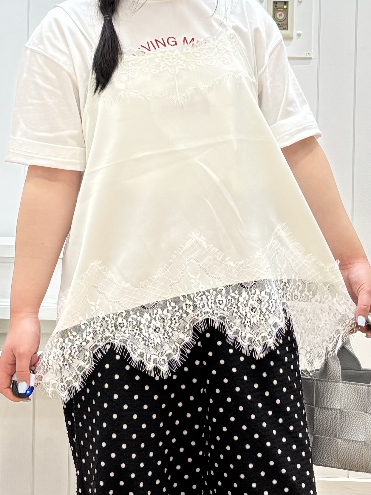 山中美乃理さんの「Dessin｜【洗える】オーガニックコットンロゴTシャツ」を使ったコーディネート