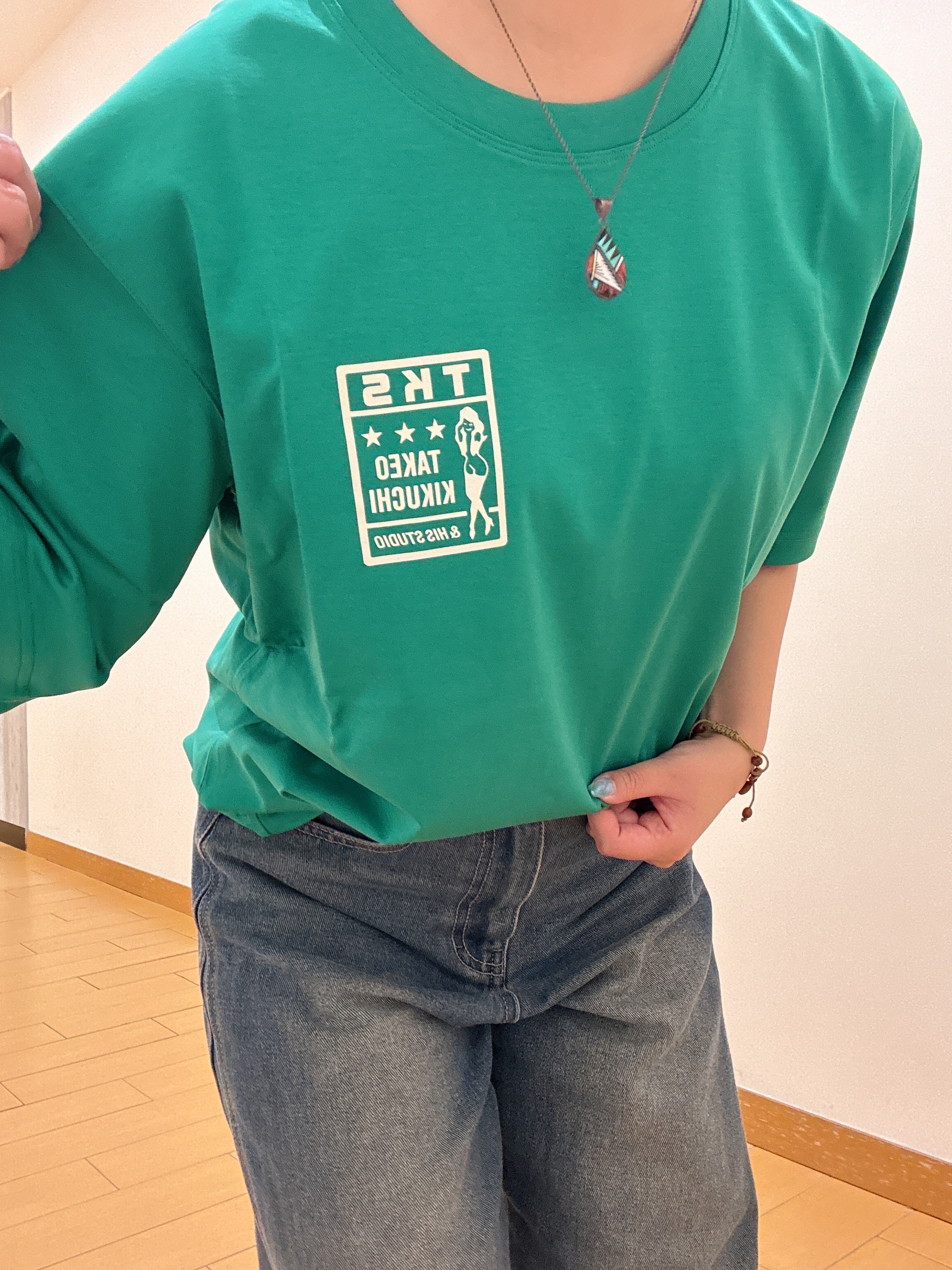 ヒナさんの「TAKEO KIKUCHI｜【BOWLER HAT LABEL】アイスクリアコットン ラッキーセブン 半袖Tシャツ」を使ったコーディネート